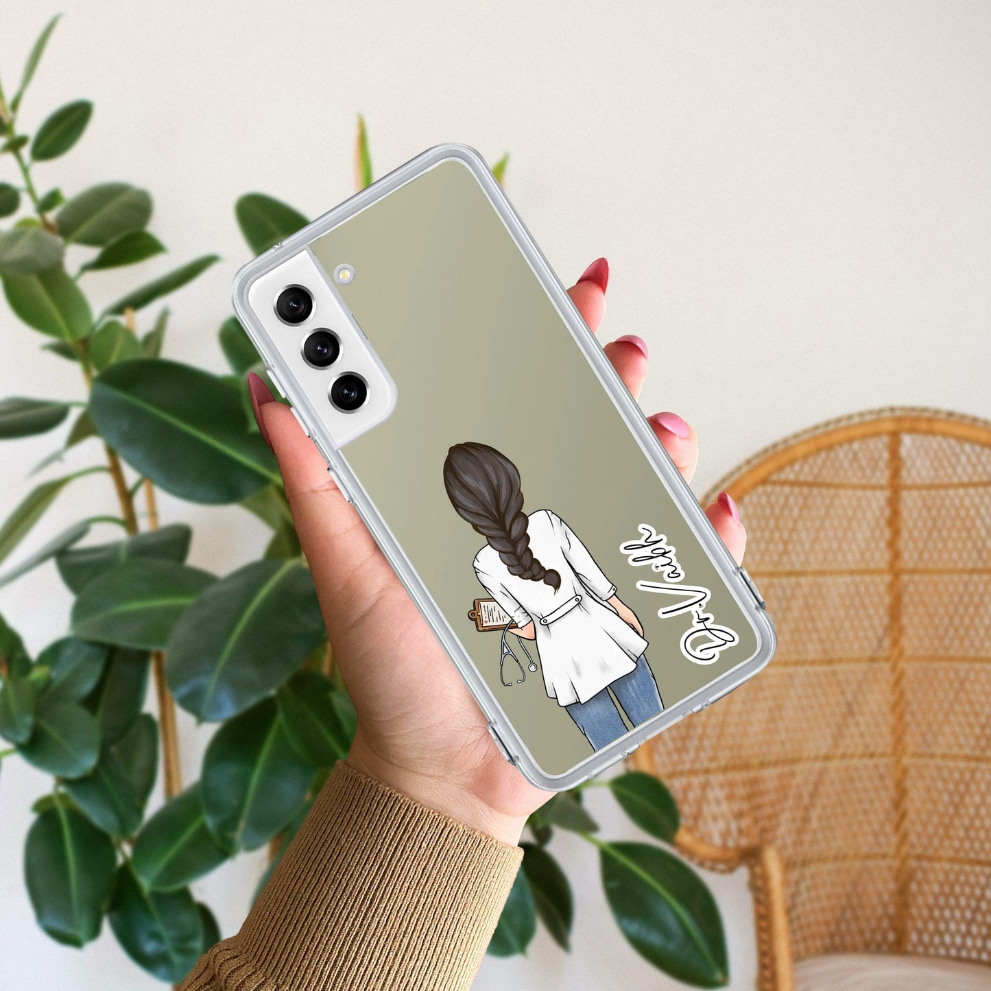 Doctor Customized Transparent Silicon Case For Samsung