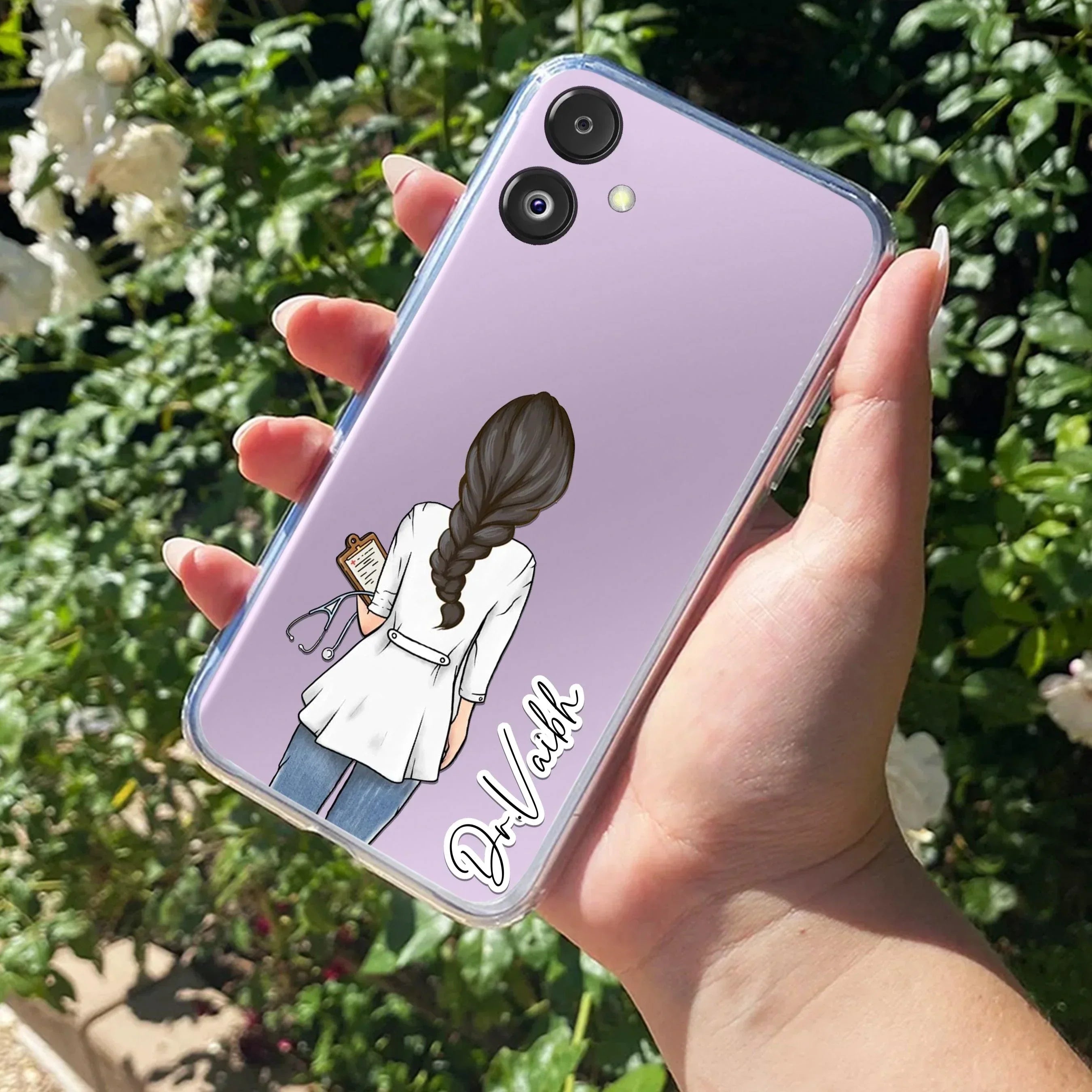 Doctor Customized Transparent Silicon Case For Samsung Galaxy F62