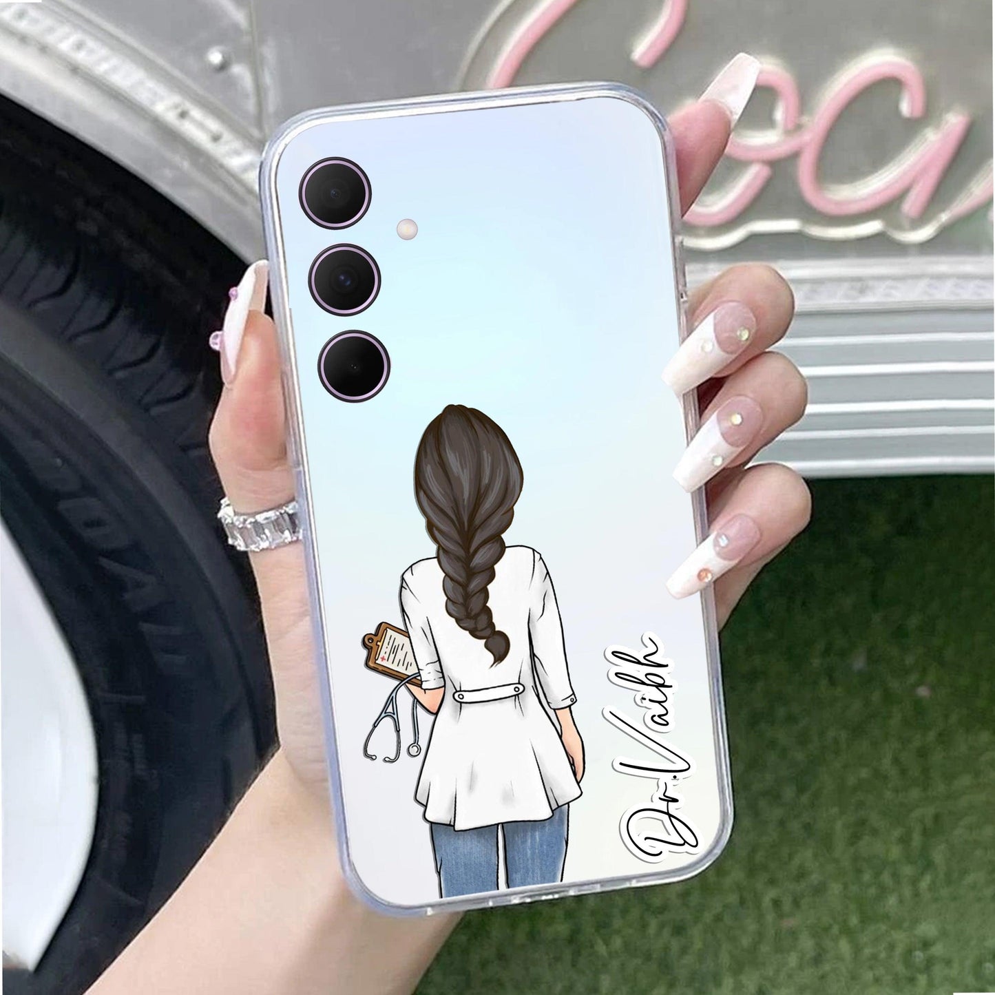 Doctor Customized Transparent Silicon Case For Samsung