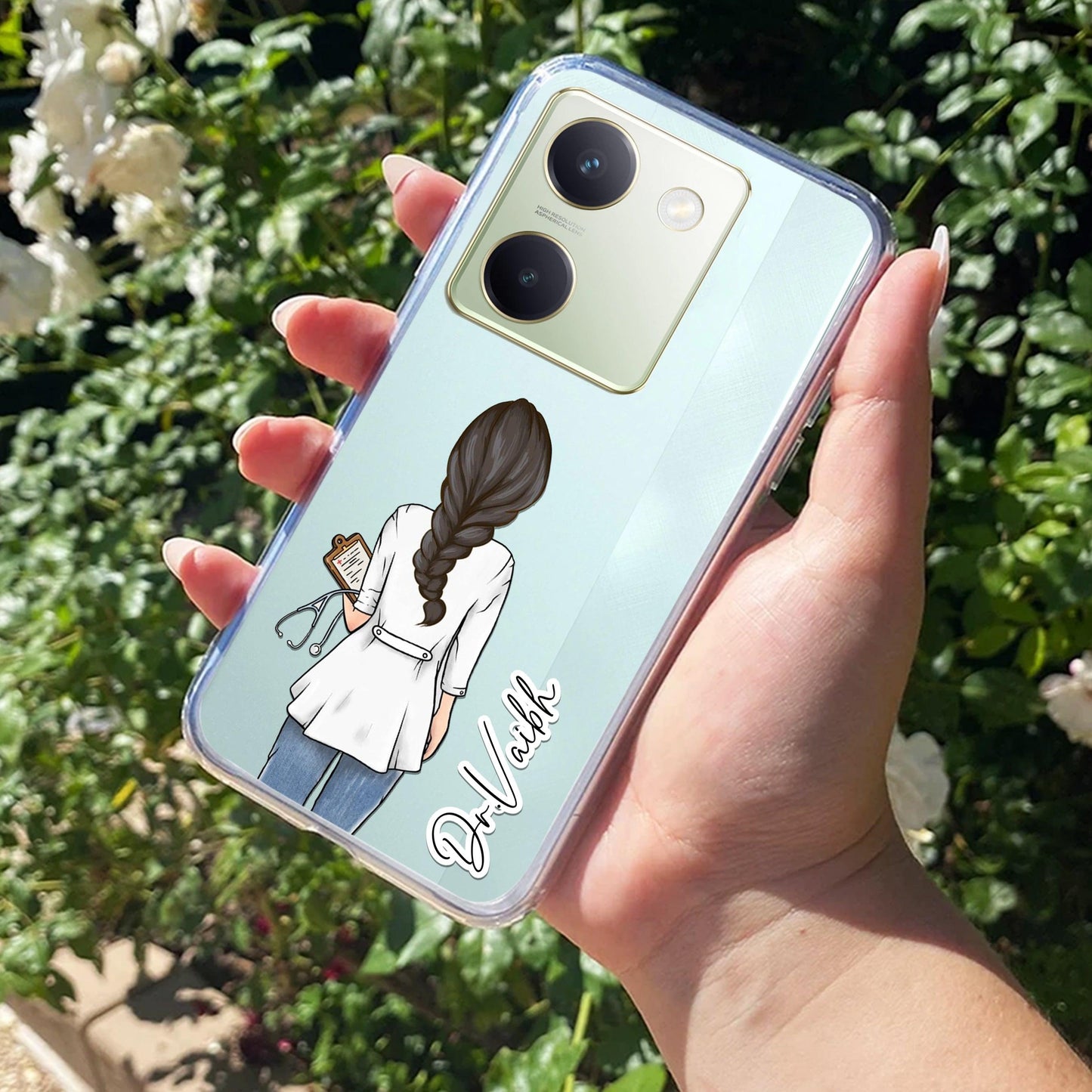 Doctor Customized Transparent Silicon Case For Vivo