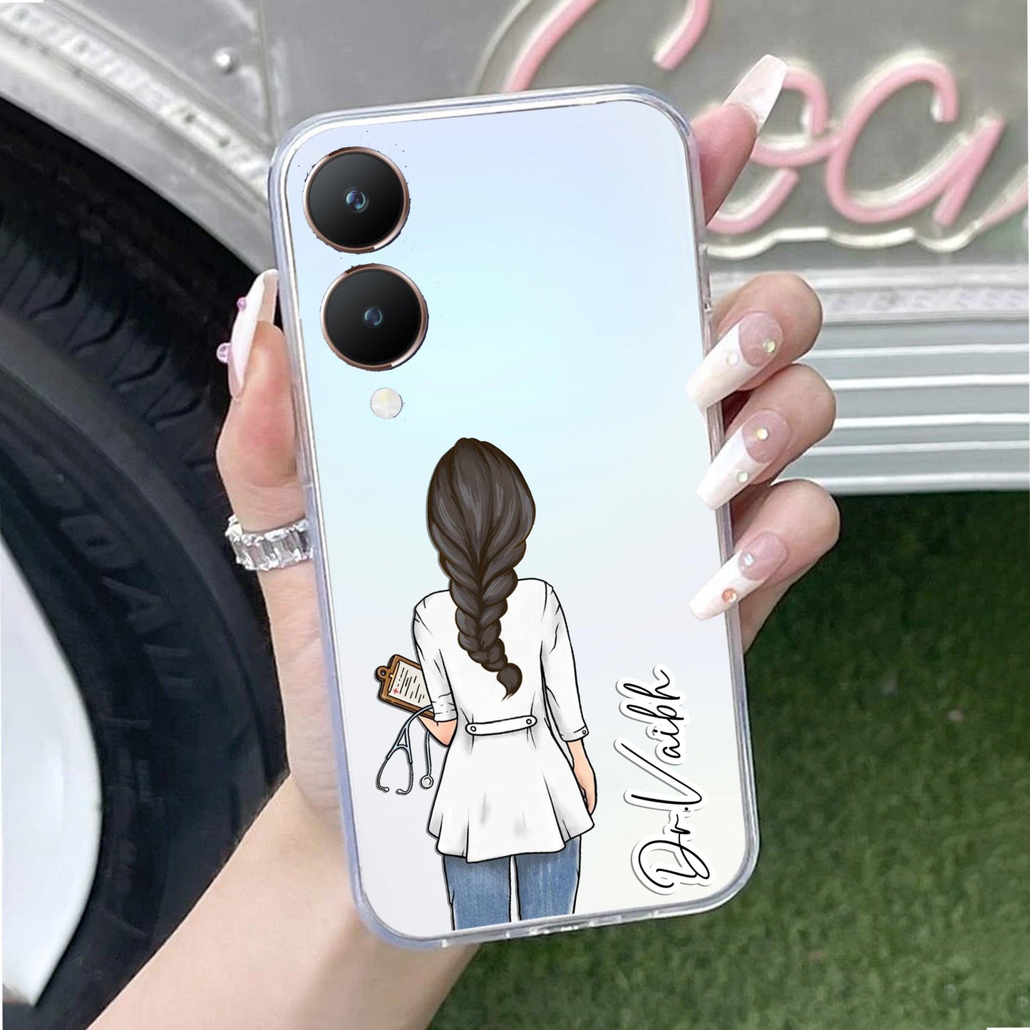 Doctor Customized Transparent Silicon Case For Vivo