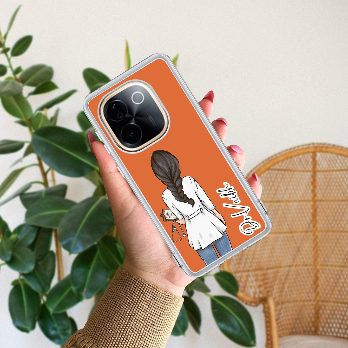 Doctor Customized Transparent Silicon Case For Vivo