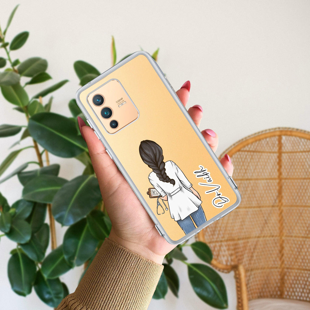 Doctor Customized Transparent Silicon Case For Vivo V23E