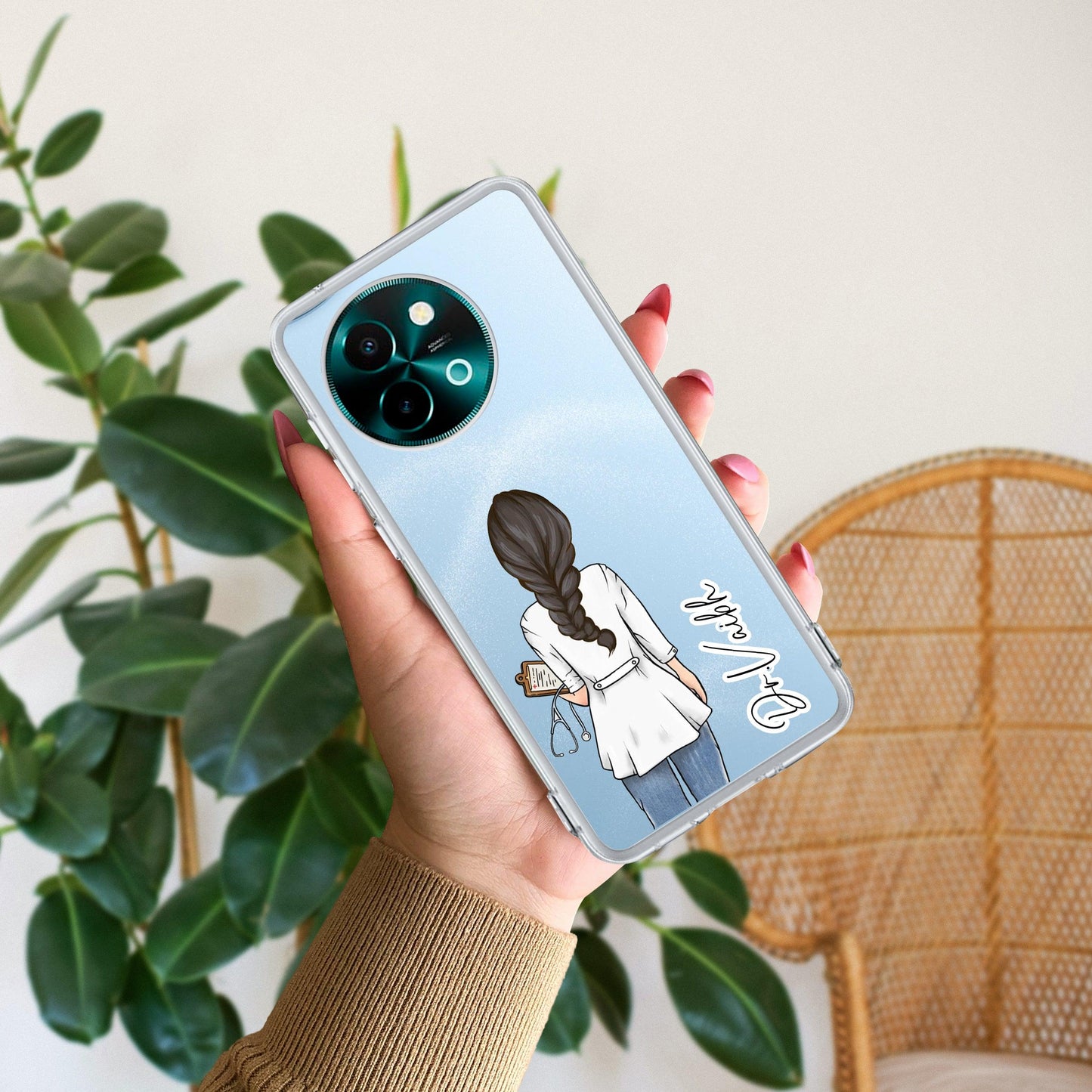 Doctor Customized Transparent Silicon Case For Vivo