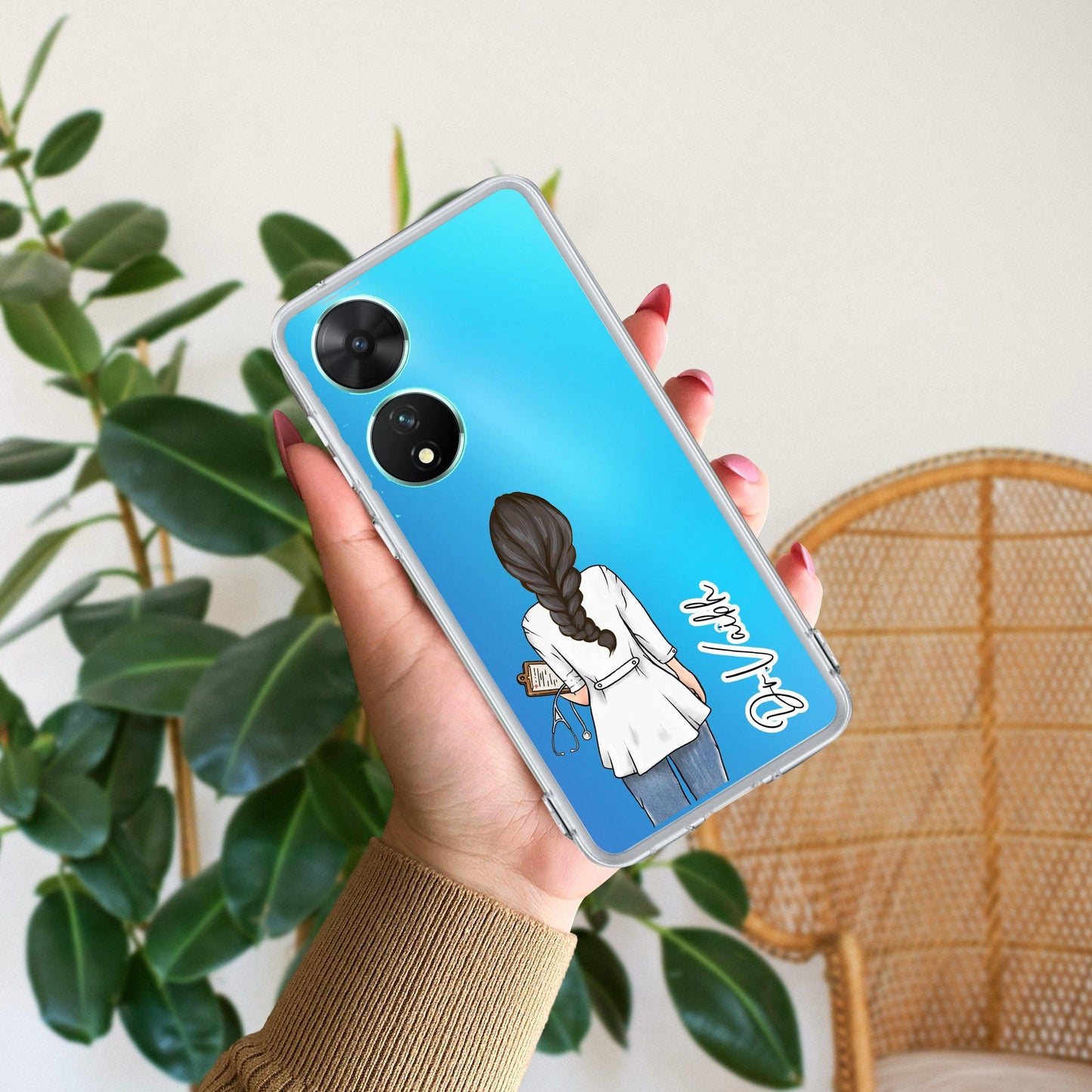 Doctor Customized Transparent Silicon Case For Vivo