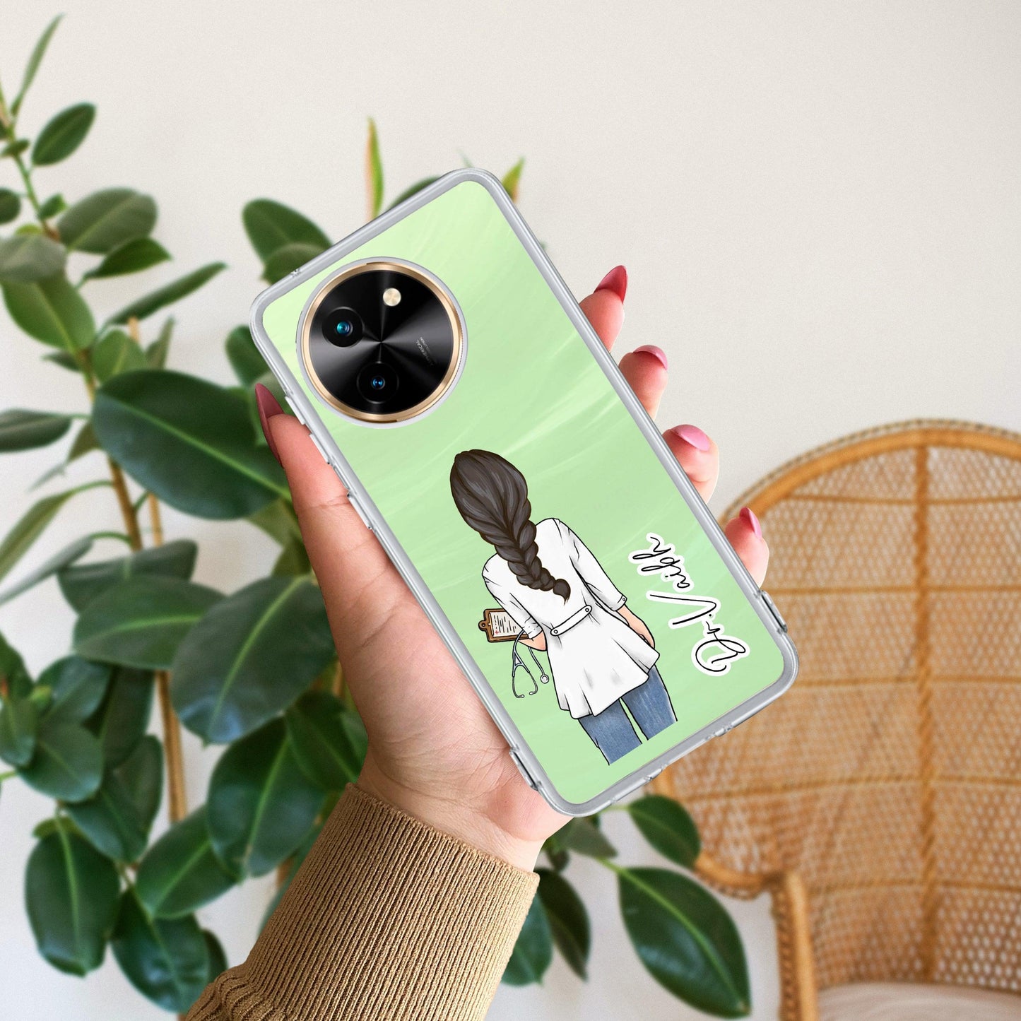 Doctor Customized Transparent Silicon Case For Vivo