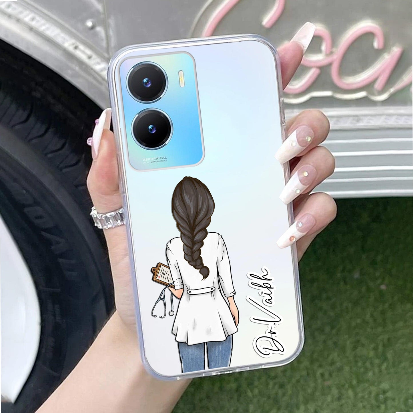 Doctor Customized Transparent Silicon Case For Vivo