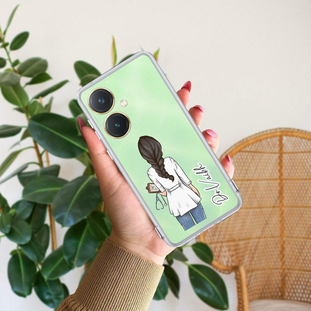 Doctor Customized Transparent Silicon Case For Vivo Y27 4G