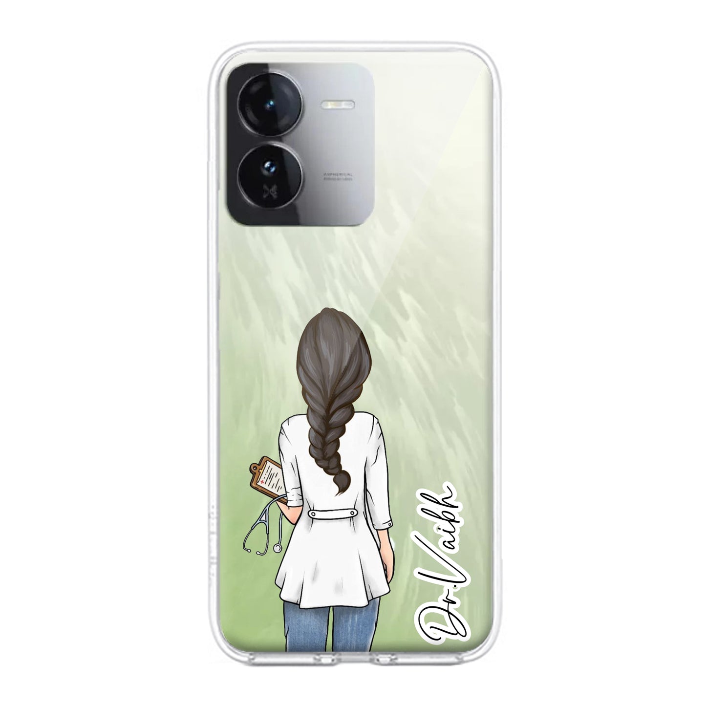 Doctor Customized Transparent Silicon Case For iQOO ShopOnCliQ