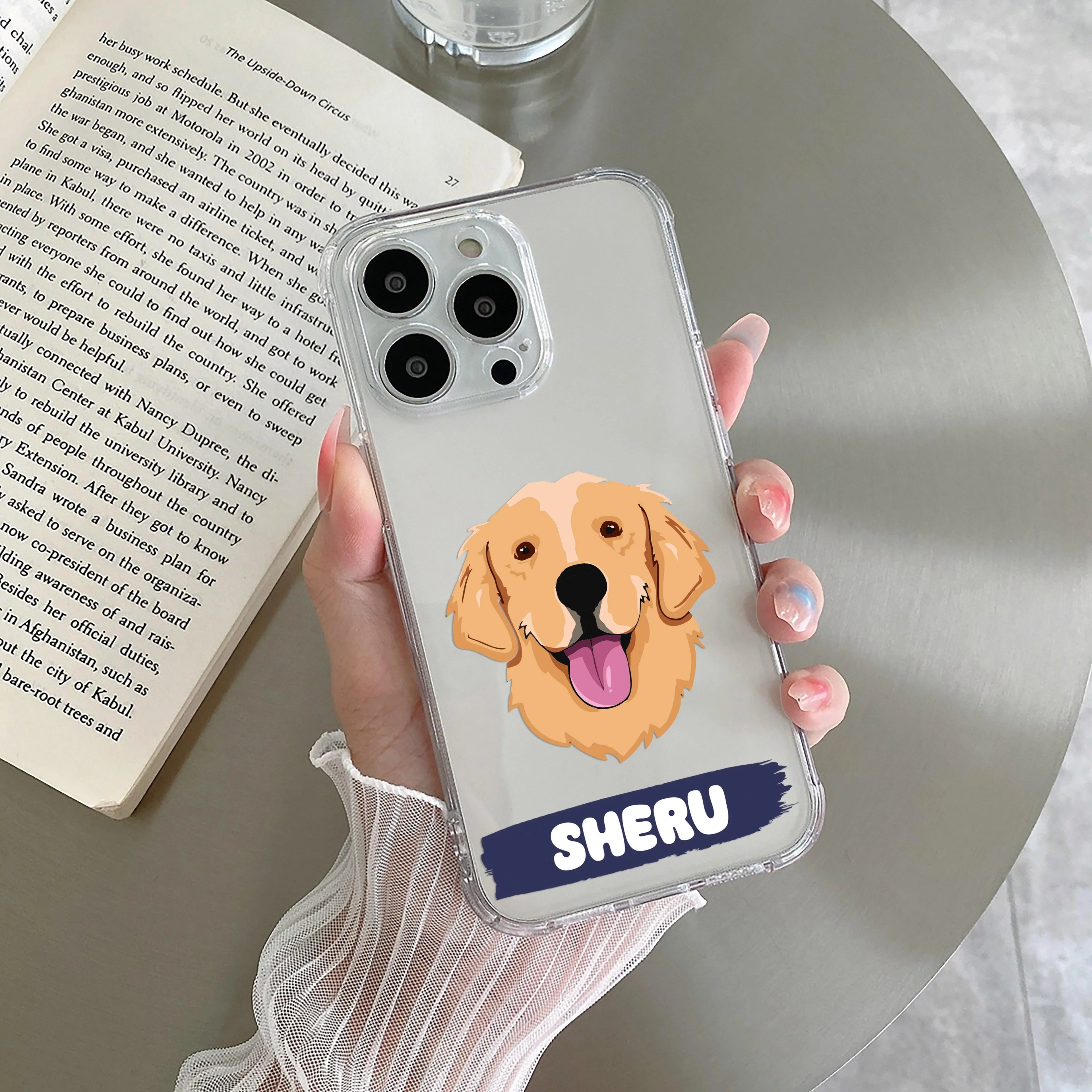 Dog Lovers Customize Transparent Silicon Case For Motorola G85 5G