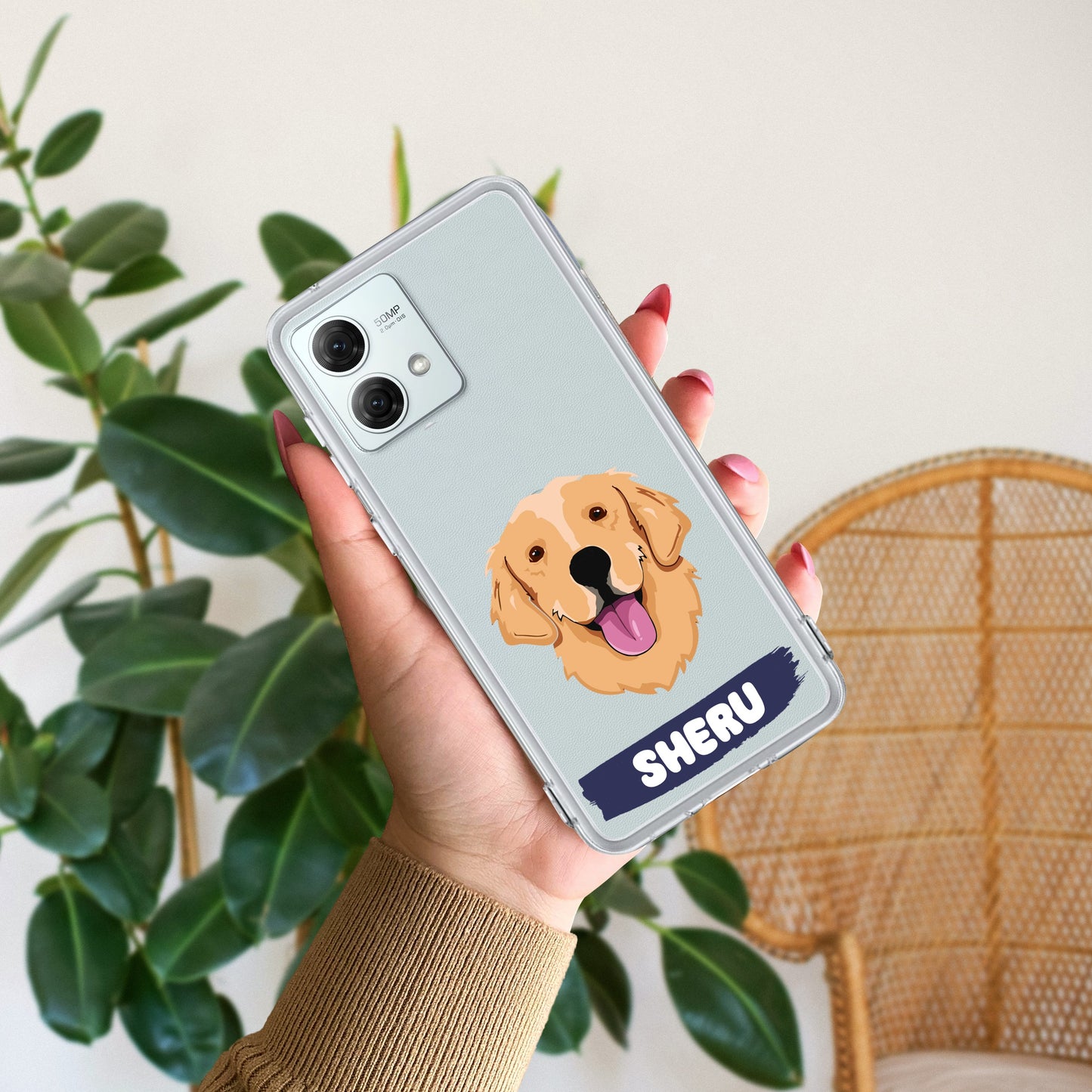 Dog Lovers Customize Transparent Silicon Case For Motorola - ShopOnCliQ