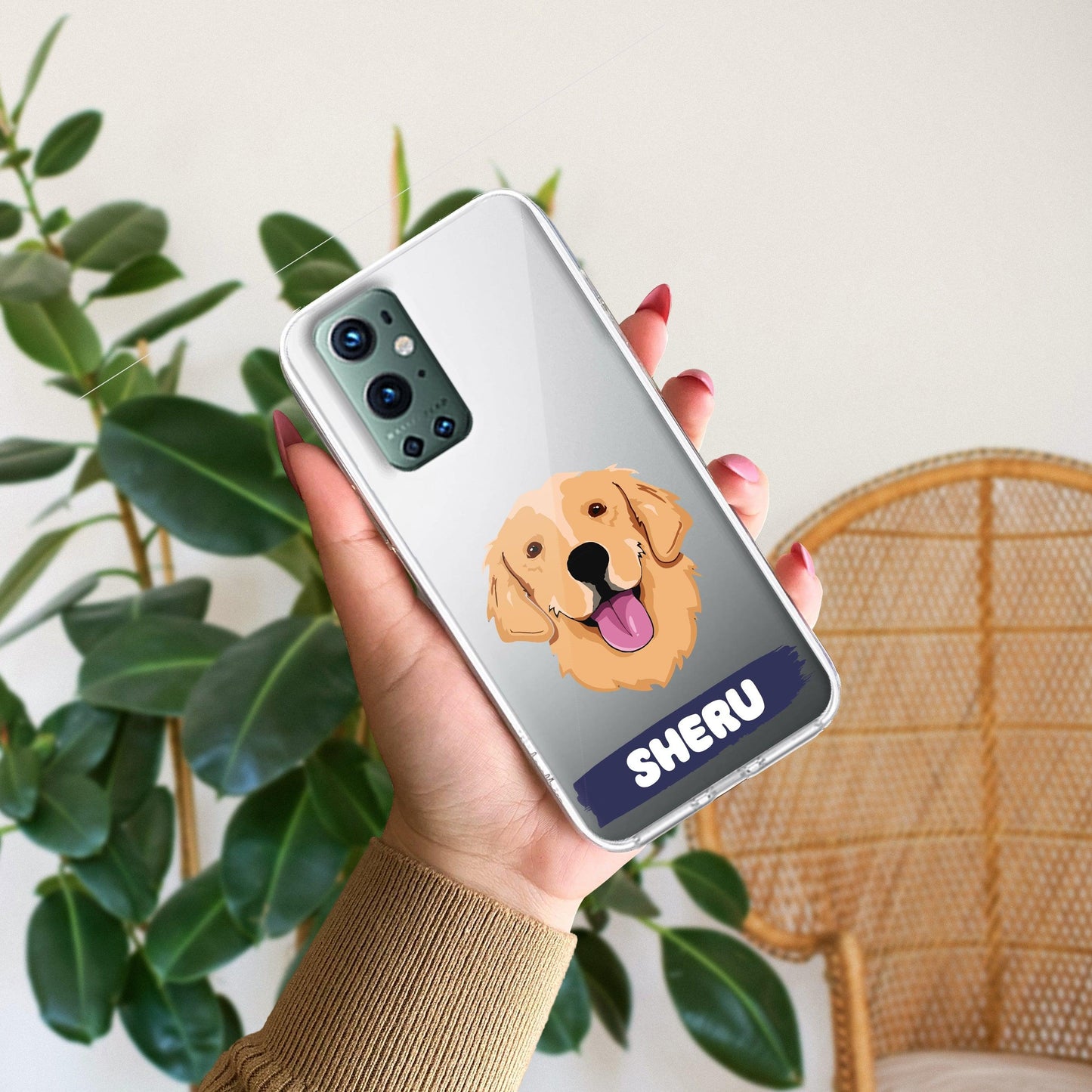Dog Lovers Customize Transparent Silicon Case For OnePlus