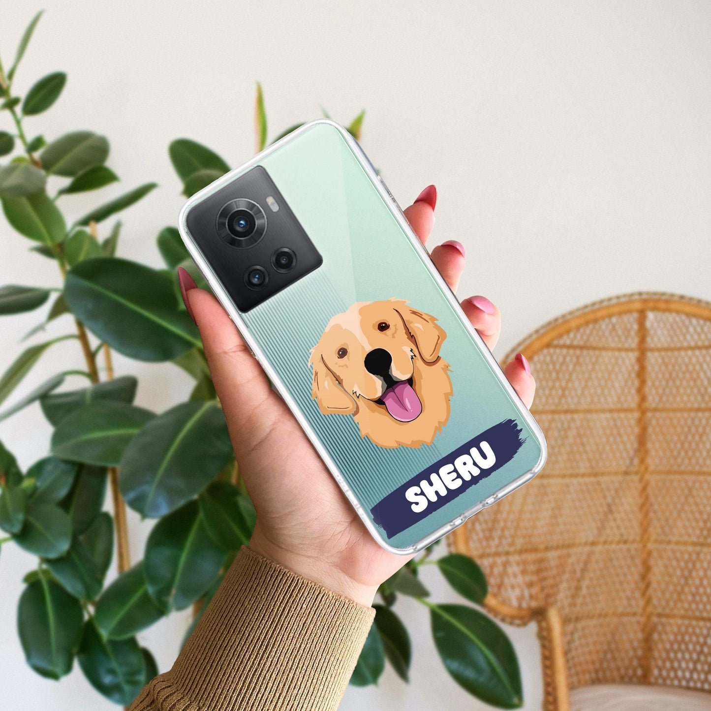 Dog Lovers Customize Transparent Silicon Case For OnePlus