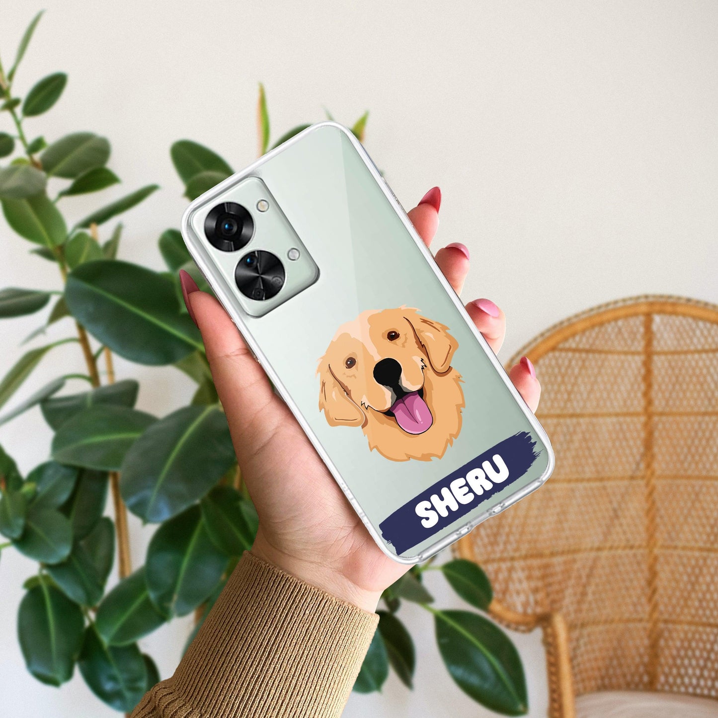 Dog Lovers Customize Transparent Silicon Case For OnePlus