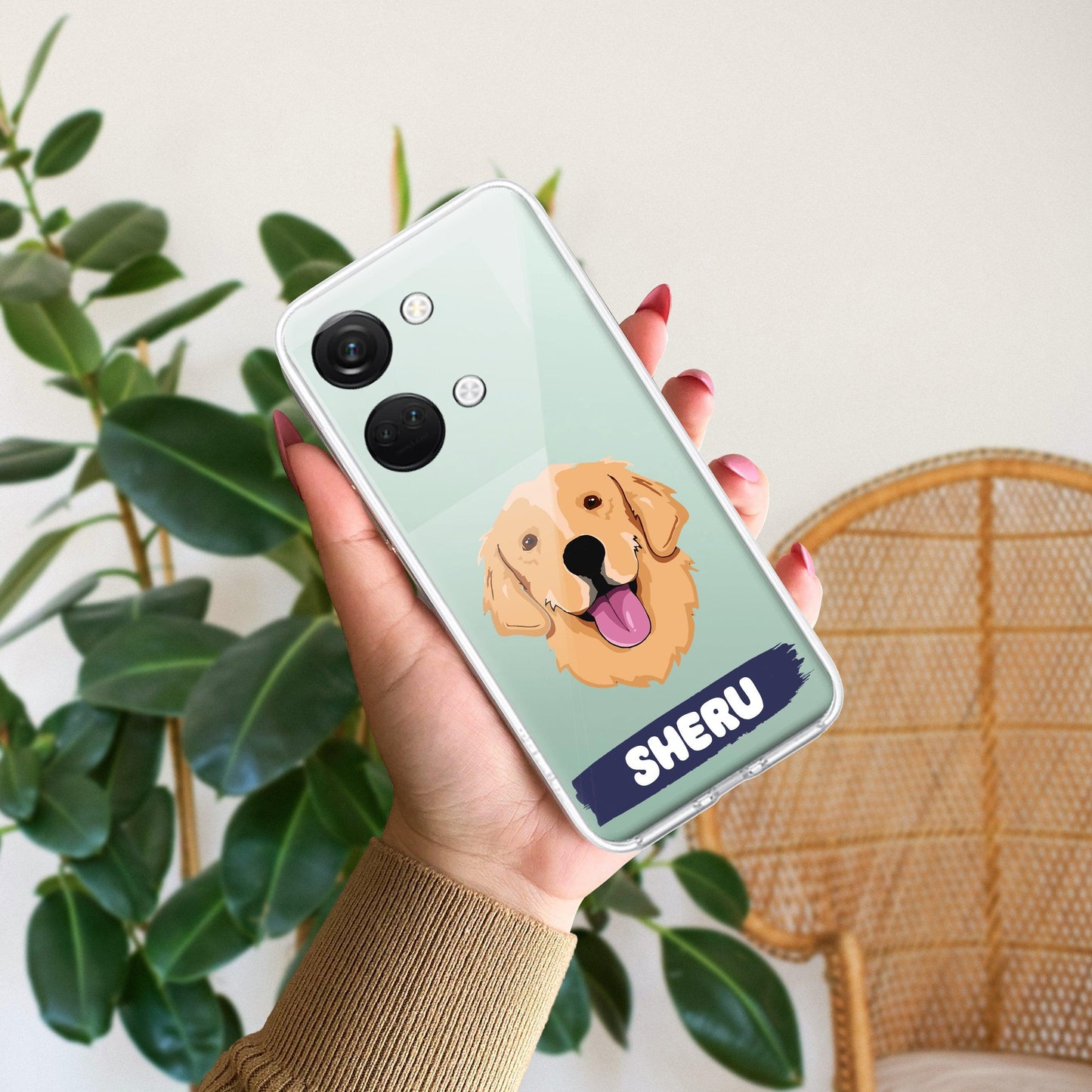 Dog Lovers Customize Transparent Silicon Case For OnePlus