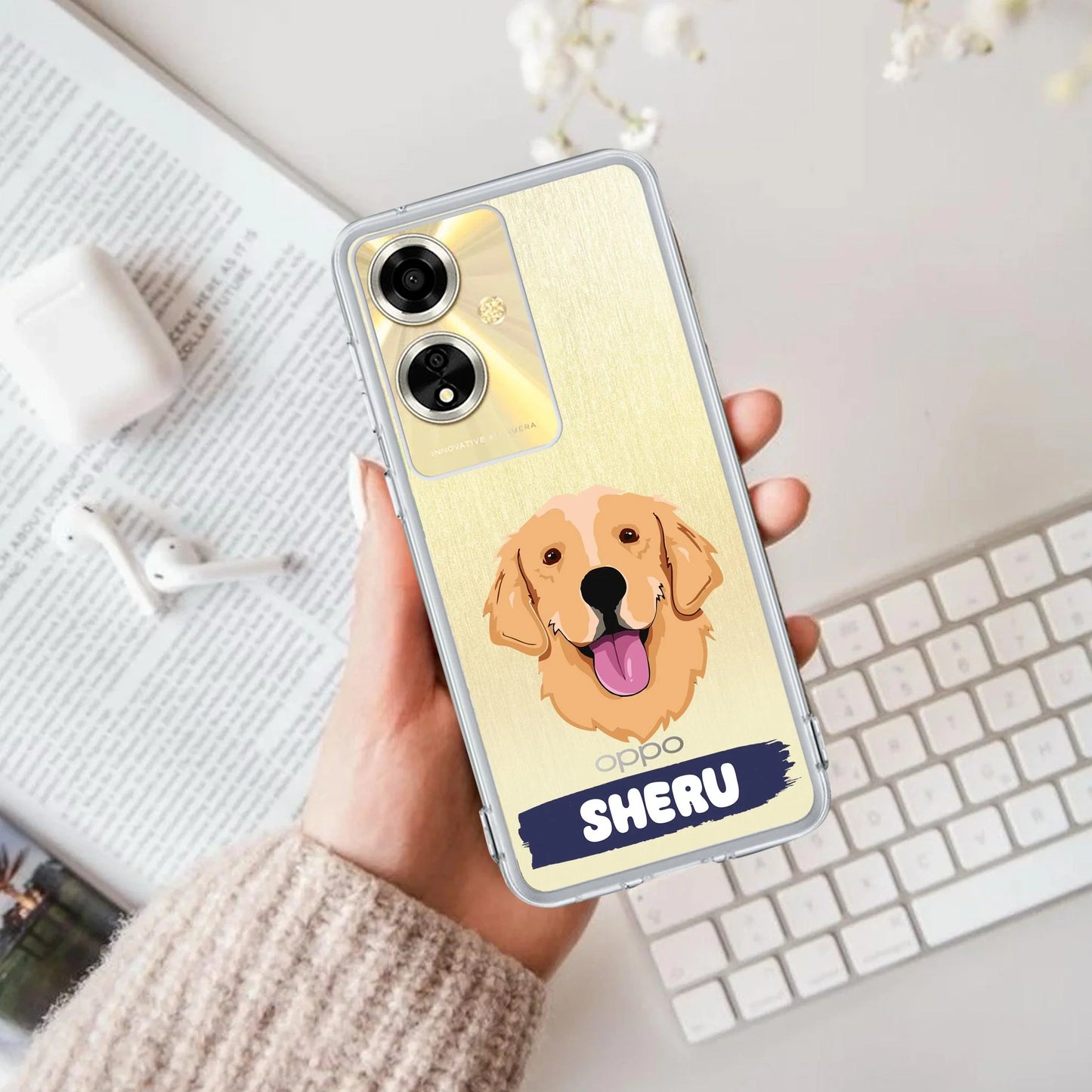 Dog Lovers Customize Transparent Silicon Case For Oppo - ShopOnCliQ