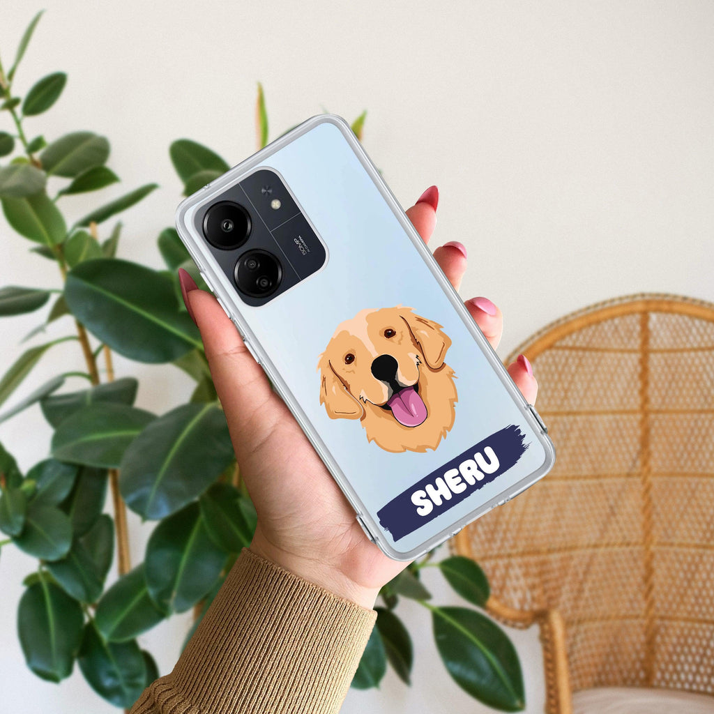 Dog Lovers Customize Transparent Silicon Case For Redmi 13C 4G