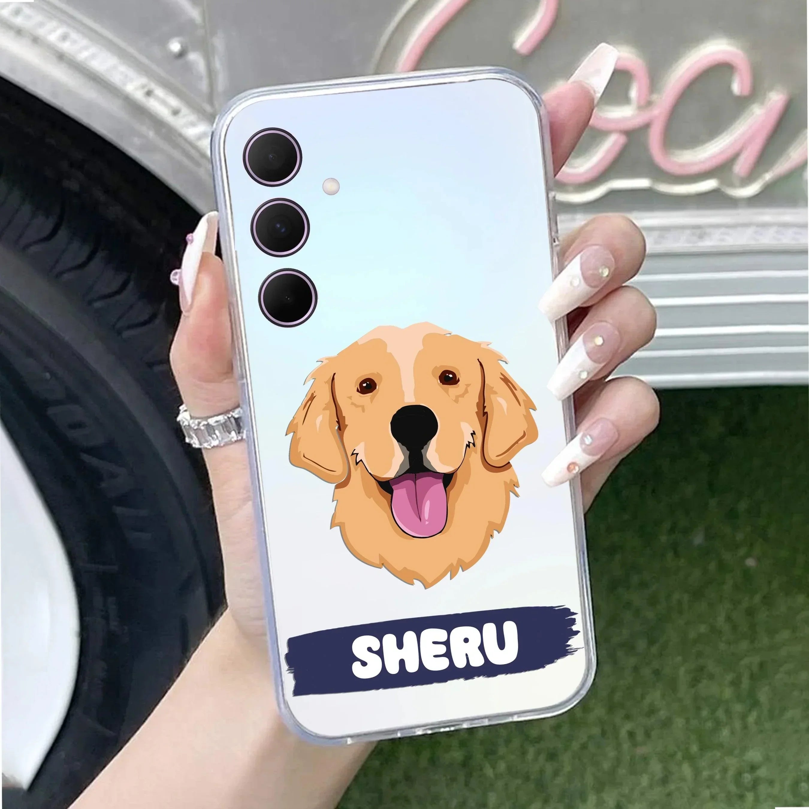 Dog Lovers Customize Transparent Silicon Case For Samsung