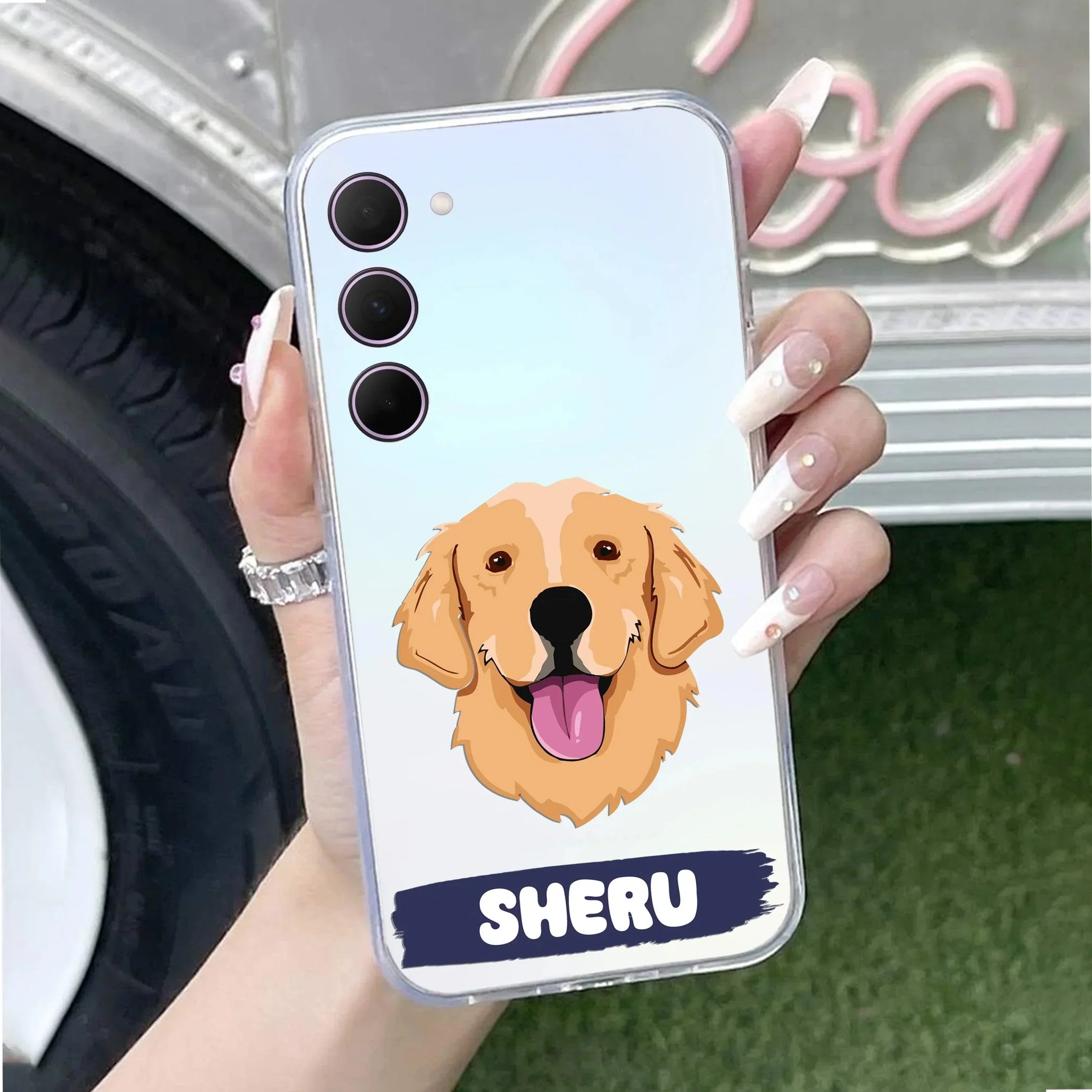 Dog Lovers Customize Transparent Silicon Case For Samsung