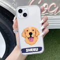 Dog Lovers Customize Transparent Silicon Case For iPhone 14 Plus