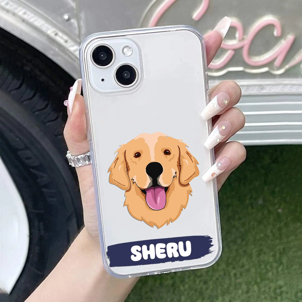 Dog Lovers Customize Transparent Silicon Case For iPhone 13