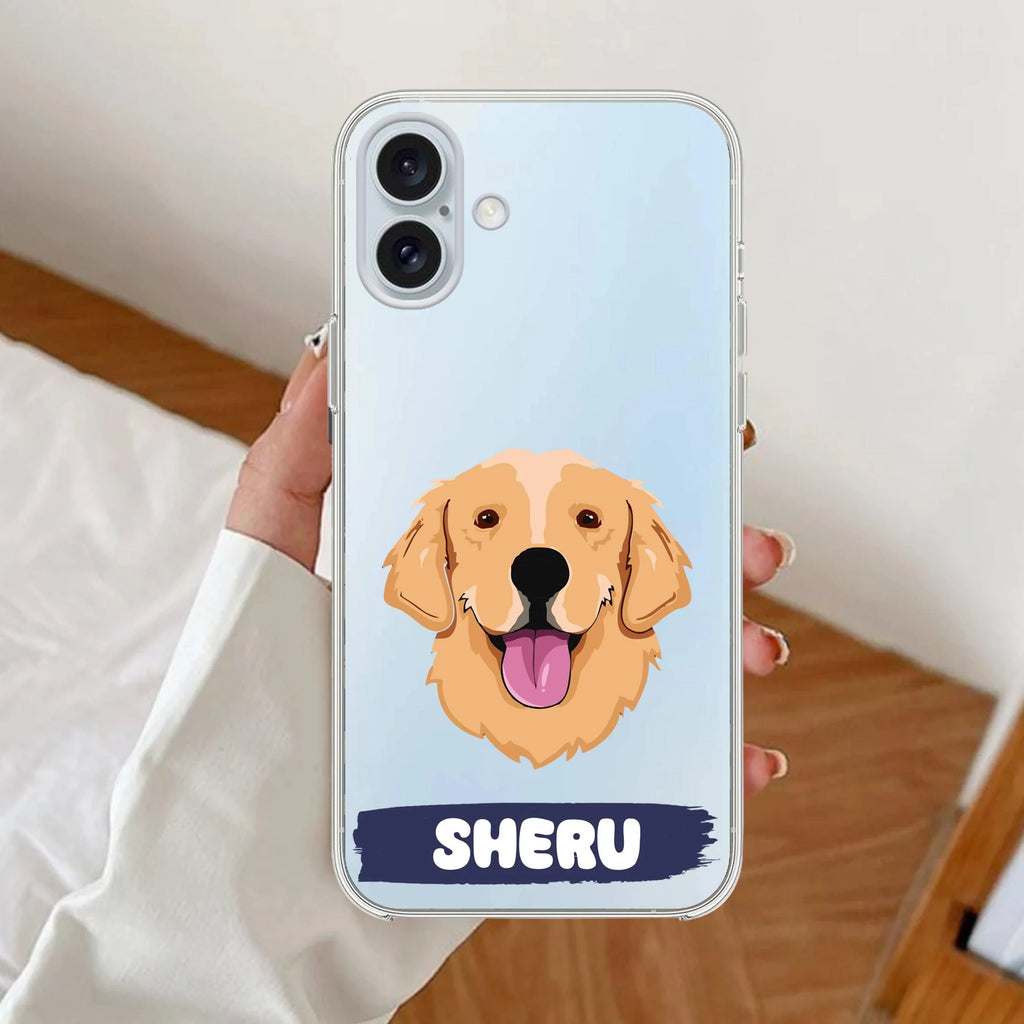 Dog Lovers Customize Anti Yellow Clear Case For iPhone 16