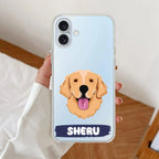 Dog Lovers Customize Anti Yellow Clear Case For iPhone 16