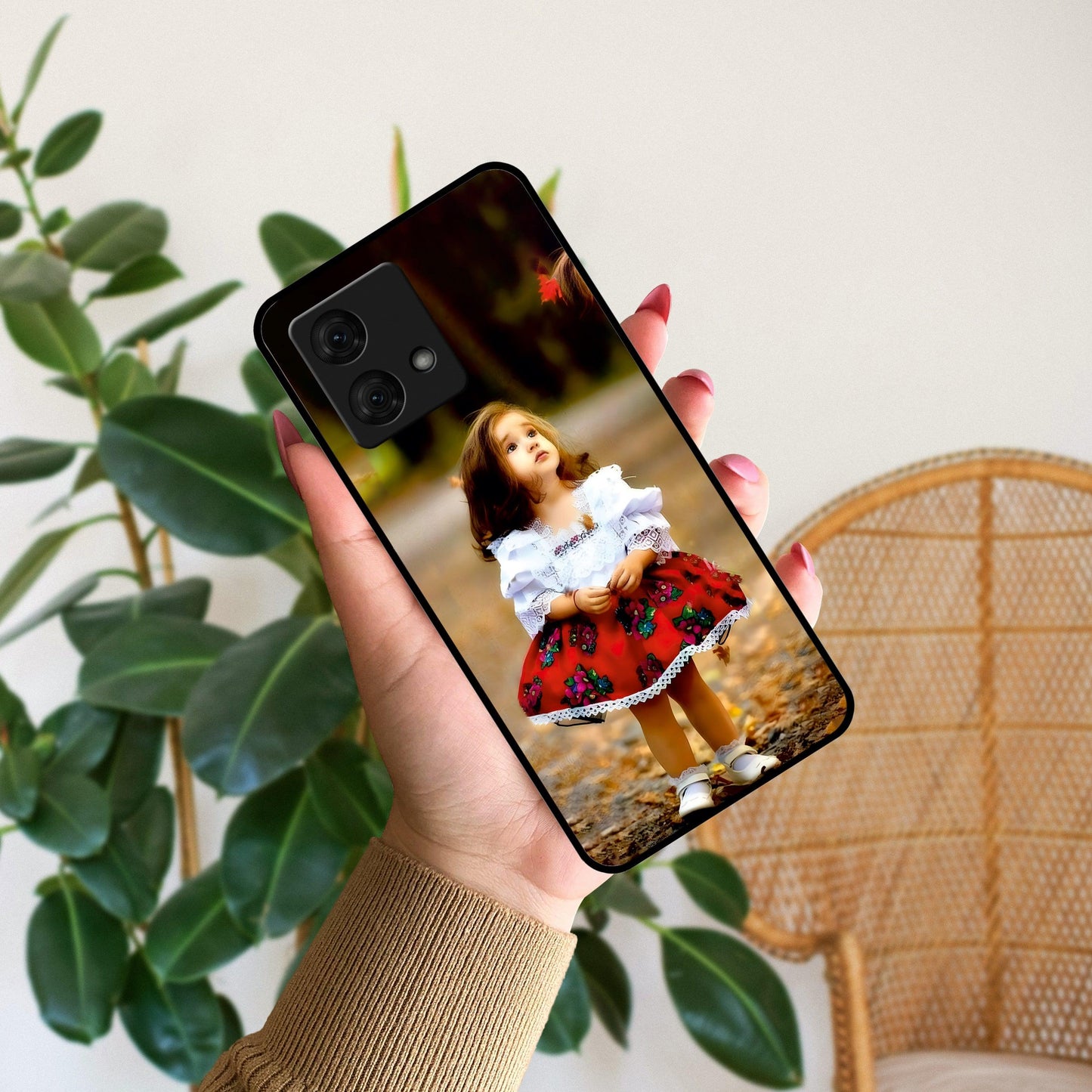 Doll Design Glossy Metal Case Cover For Motorola