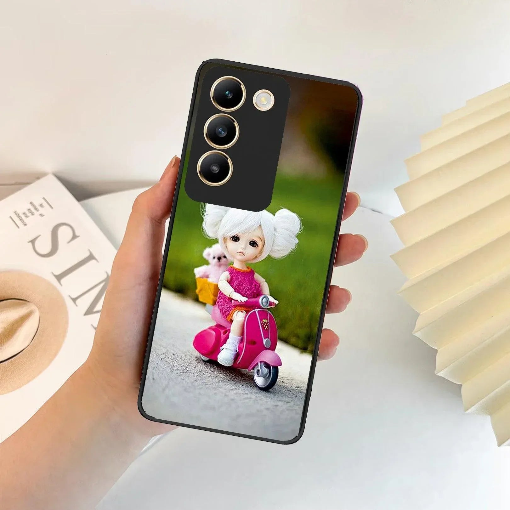 Doll Ridings Glossy Metal Case Cover For Vivo - ShopOnCliQ