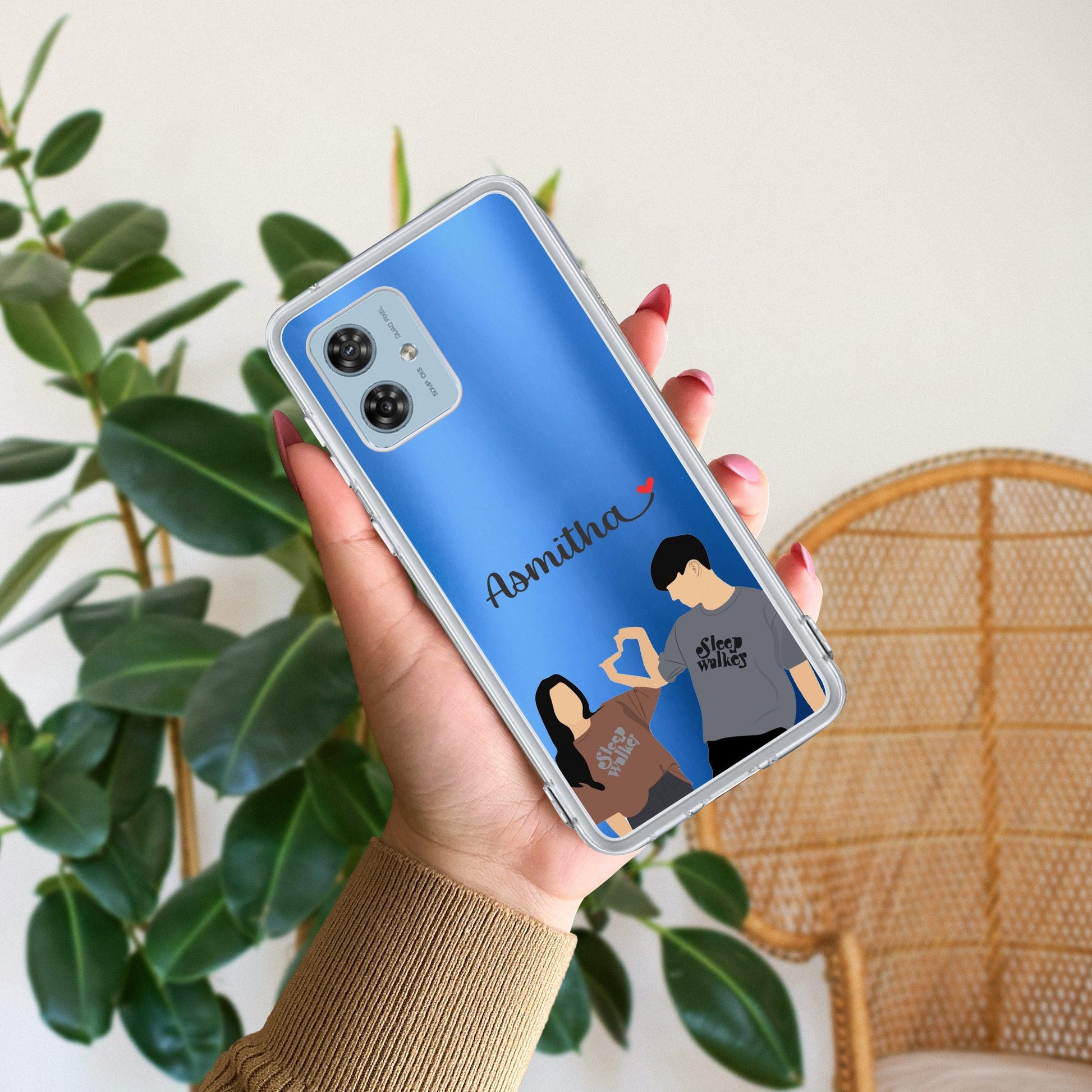 Dreamy Duo Customize Transparent Silicon Case For Motorola ShopOnCliQ