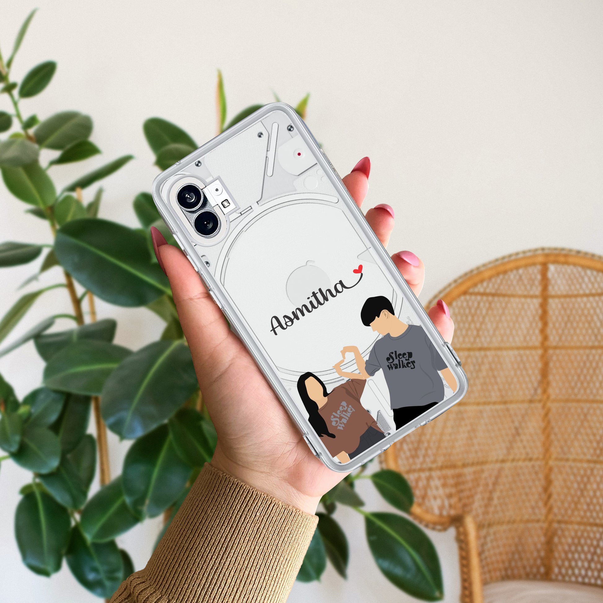 Dreamy Duo Customize Transparent Silicon Case For Nothing ShopOnCliQ