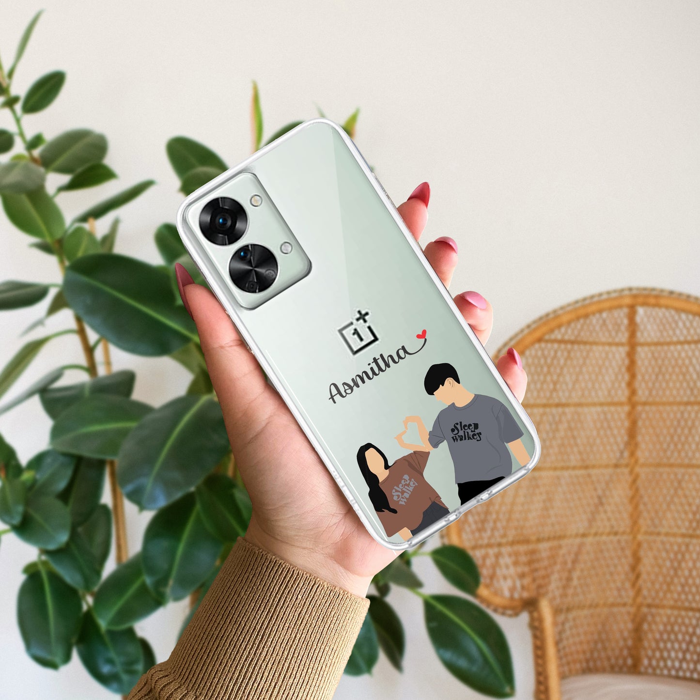 Dreamy Duo Customize Transparent Silicon Case For OnePlus ShopOnCliQ