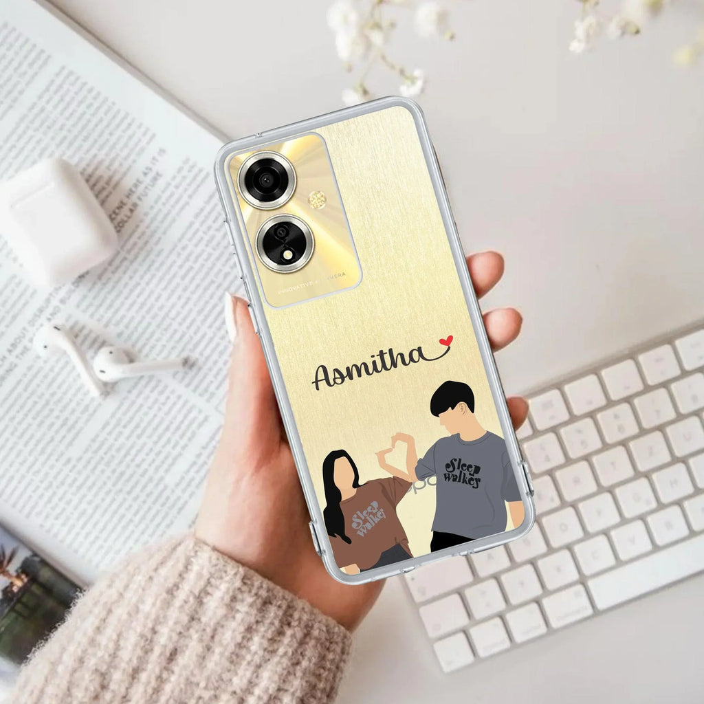 Dreamy Duo Customize Anti Yellow Case For Oppo A59 5G