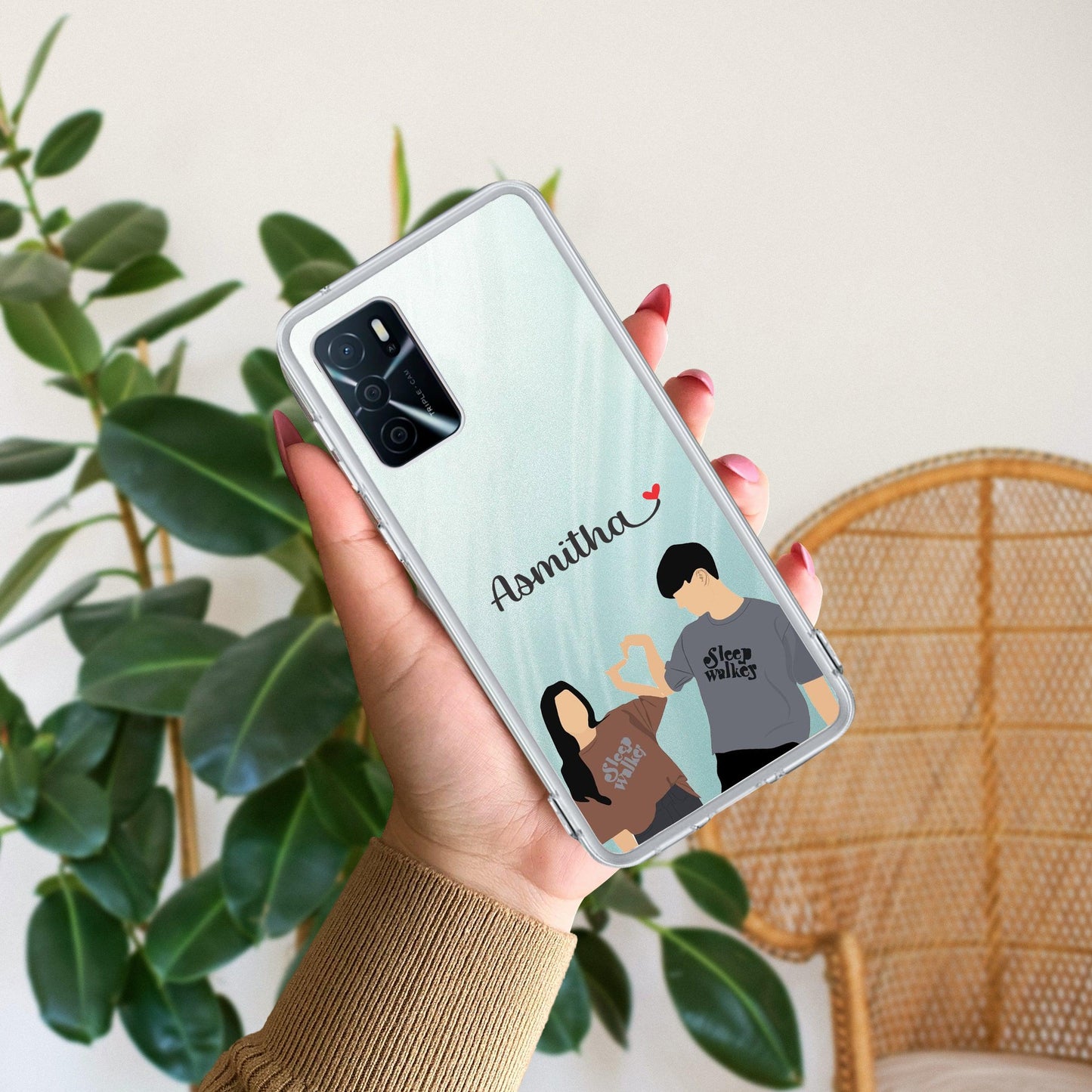 Dreamy Duo Customize Transparent Silicon Case For Oppo