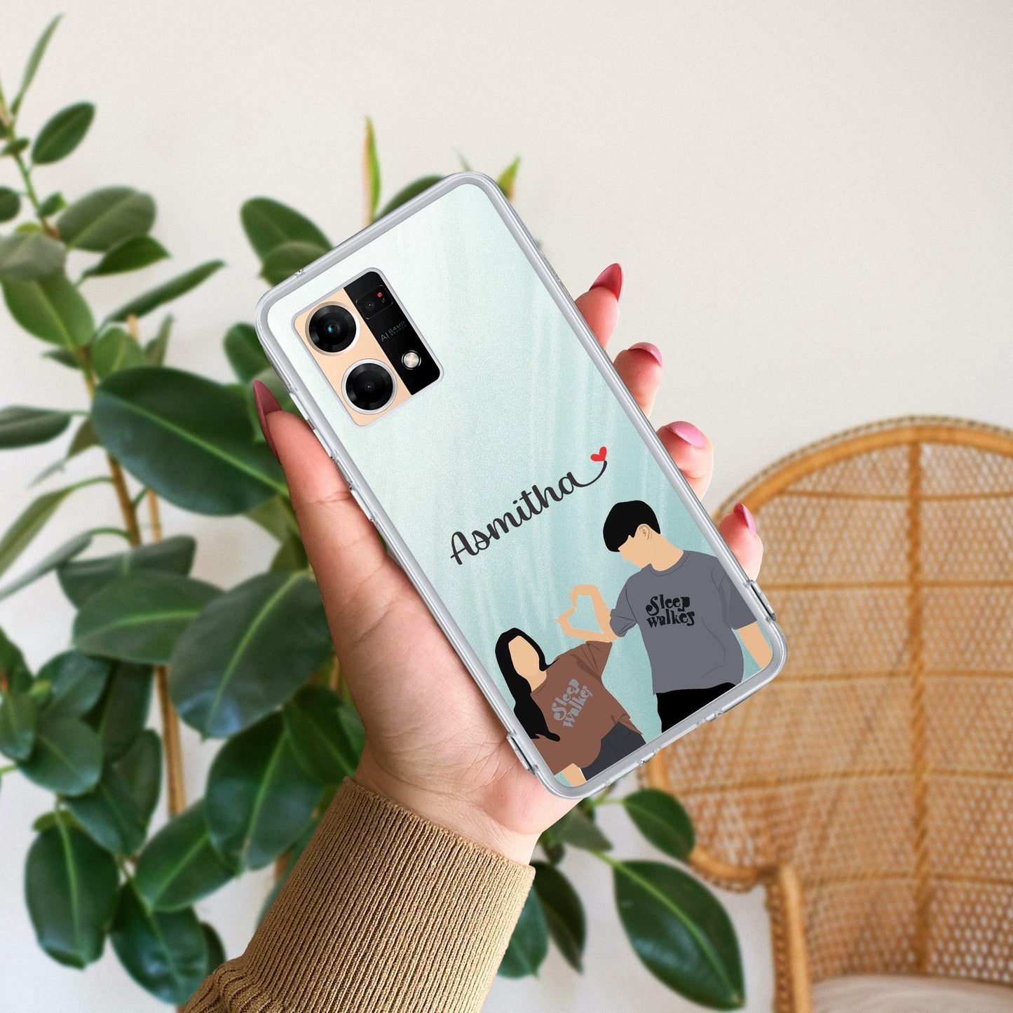 Dreamy Duo Customize Transparent Silicon Case For Oppo