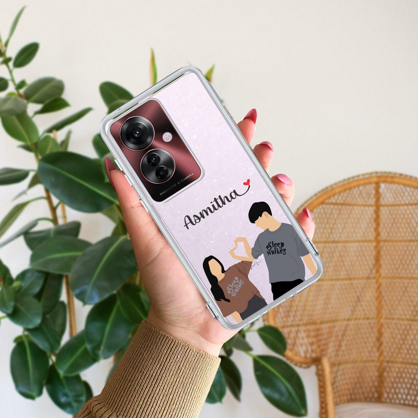 Dreamy Duo Customize Transparent Silicon Case For Oppo