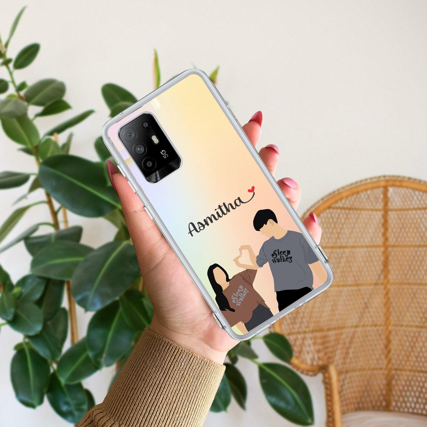 Dreamy Duo Customize Transparent Silicon Case For Oppo