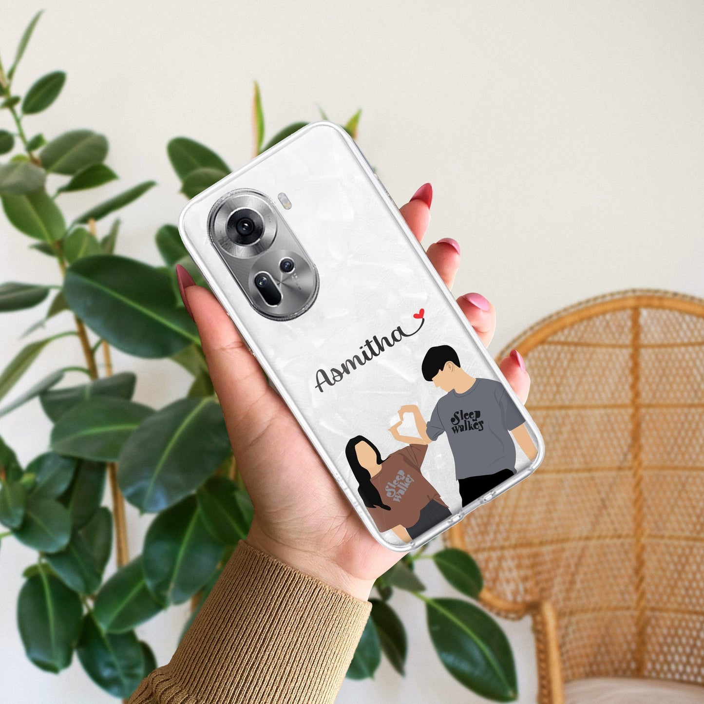 Dreamy Duo Customize Transparent Silicon Case For Oppo