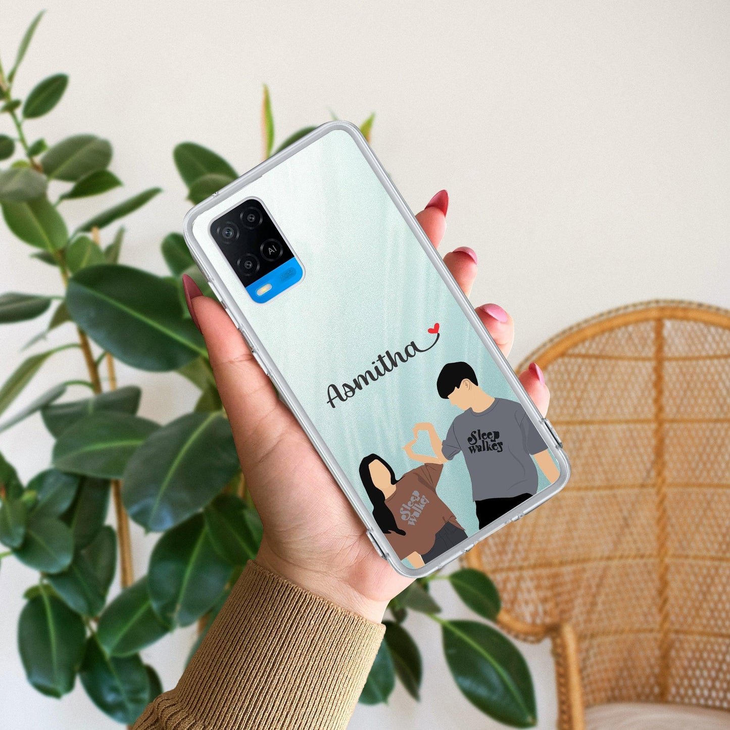 Dreamy Duo Customize Transparent Silicon Case For Oppo