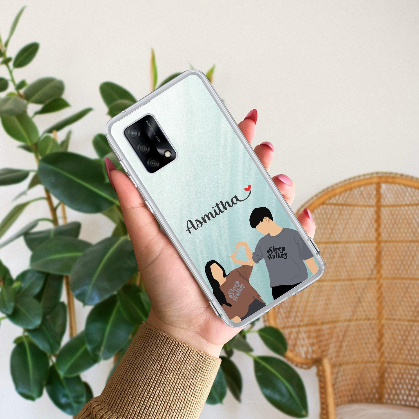 Dreamy Duo Customize Transparent Silicon Case For Oppo