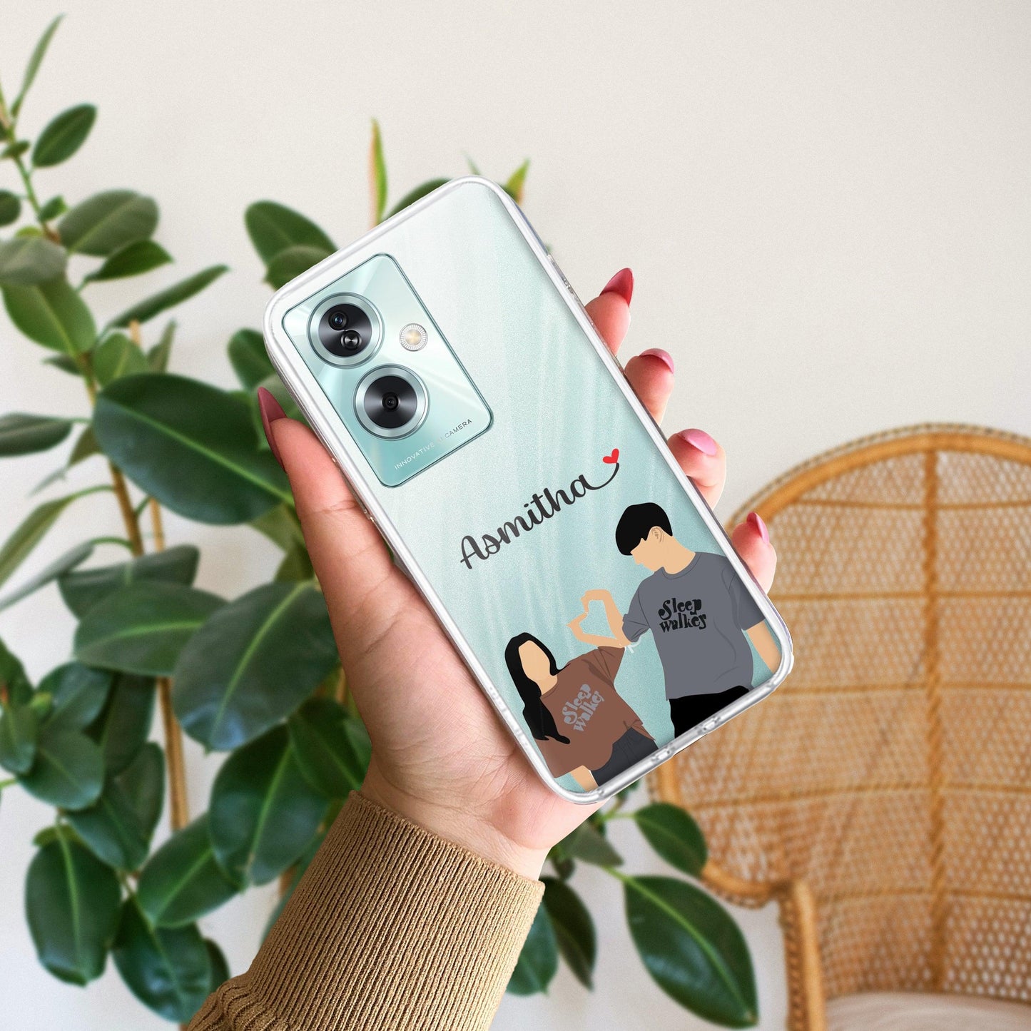 Dreamy Duo Customize Transparent Silicon Case For Oppo