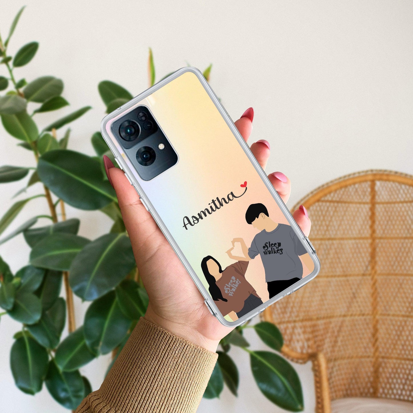 Dreamy Duo Customize Transparent Silicon Case For Oppo