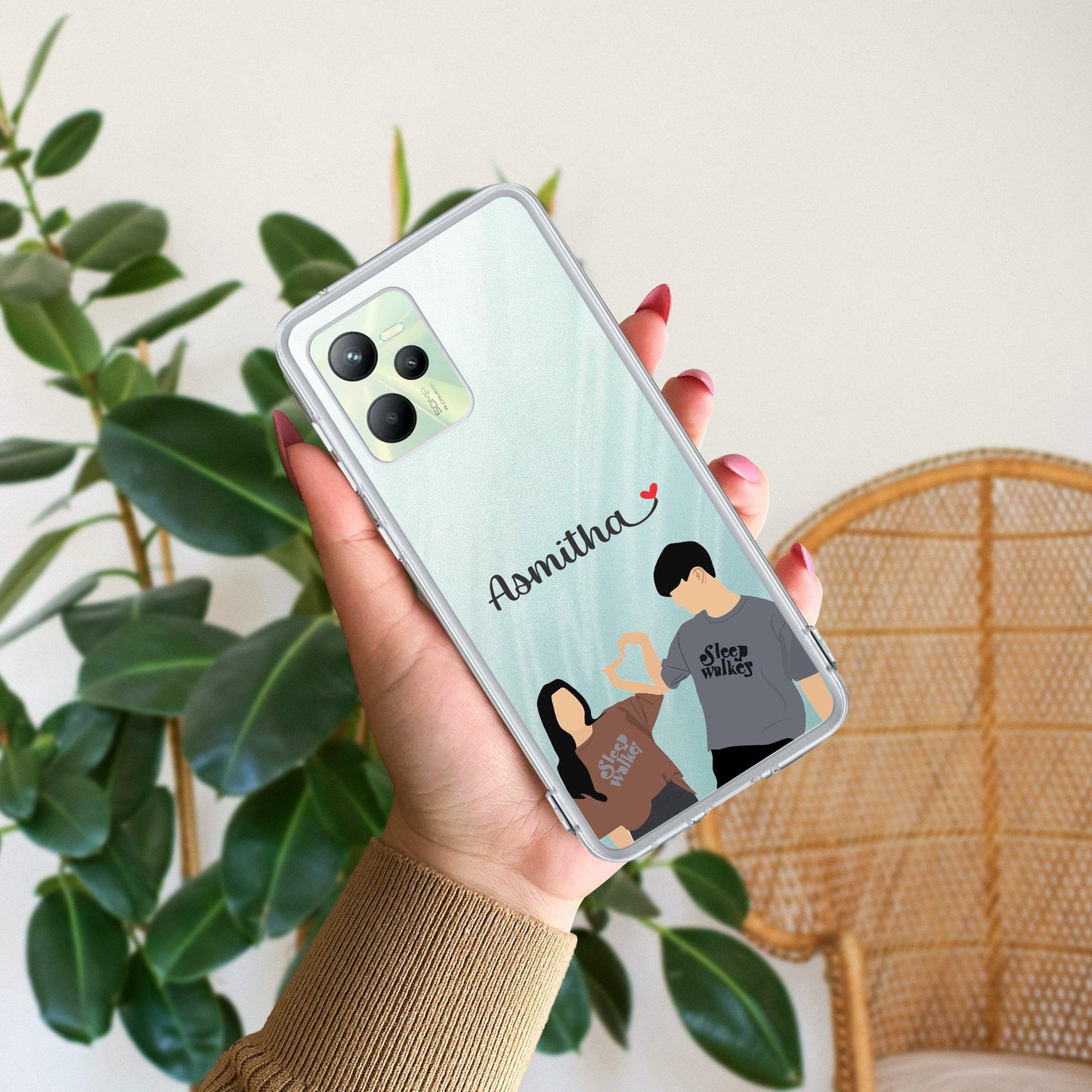 Dreamy Duo Customize Transparent Silicon Case For Realme/Narzo - ShopOnCliQ