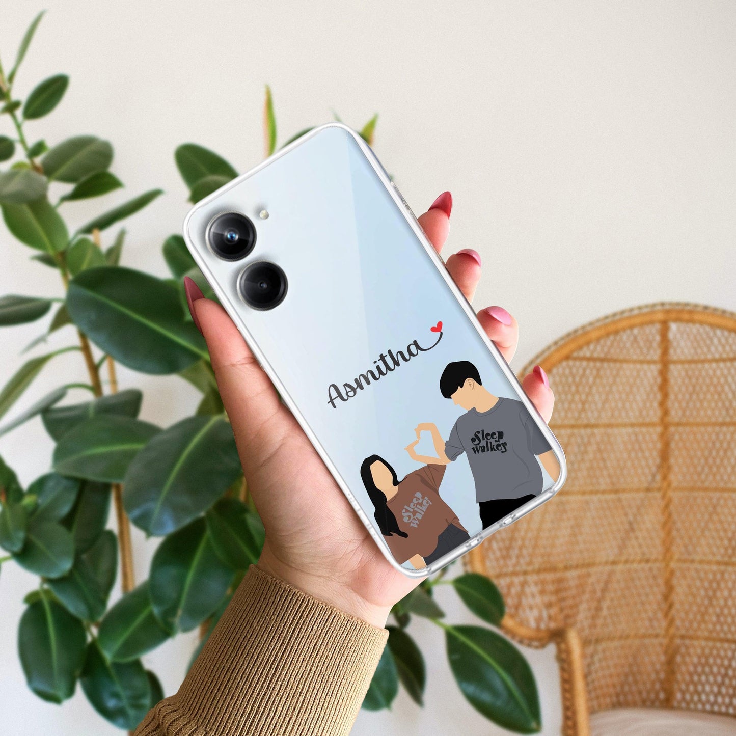 Dreamy Duo Customize Transparent Silicon Case For Realme/Narzo - ShopOnCliQ