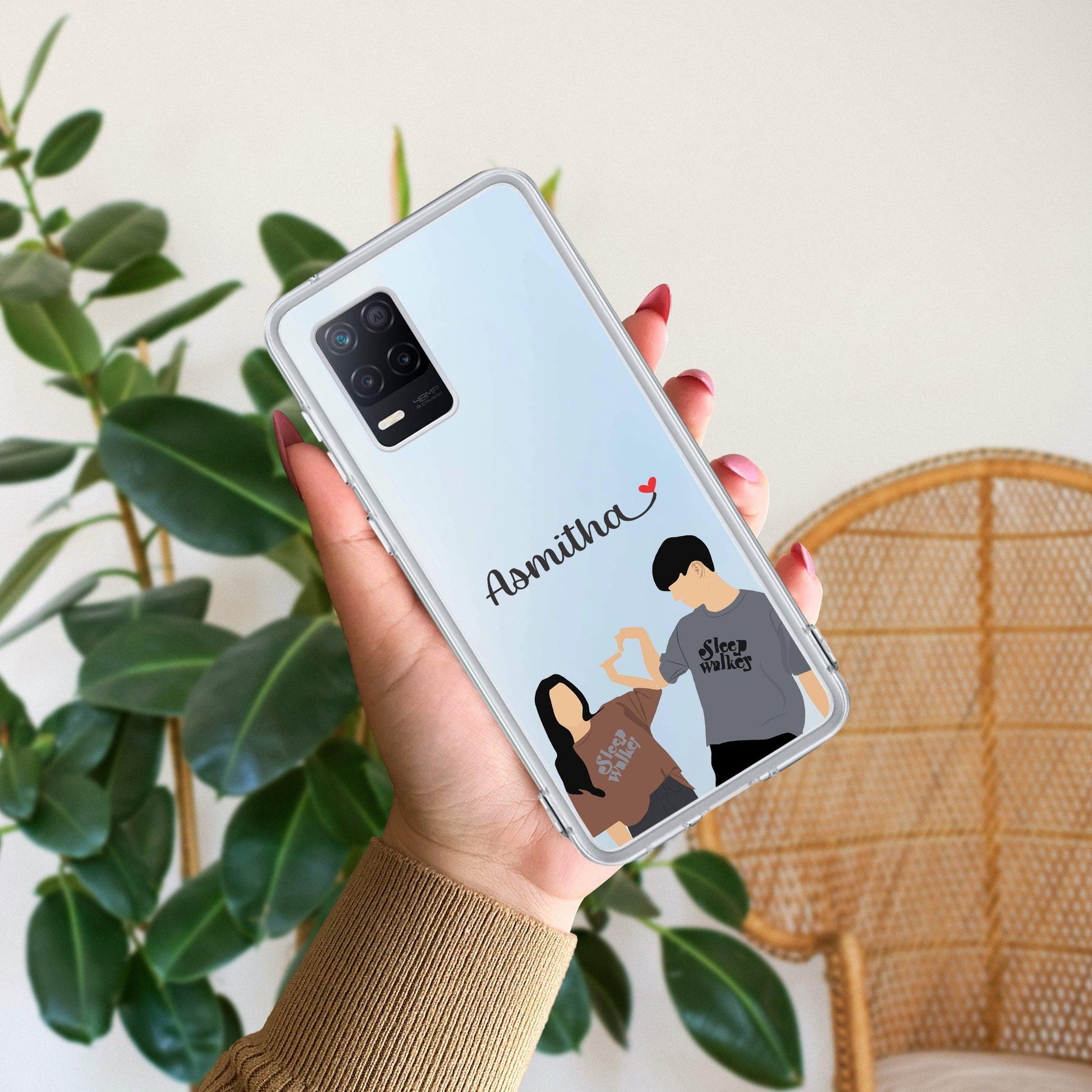 Dreamy Duo Customize Transparent Silicon Case For Realme/Narzo - ShopOnCliQ