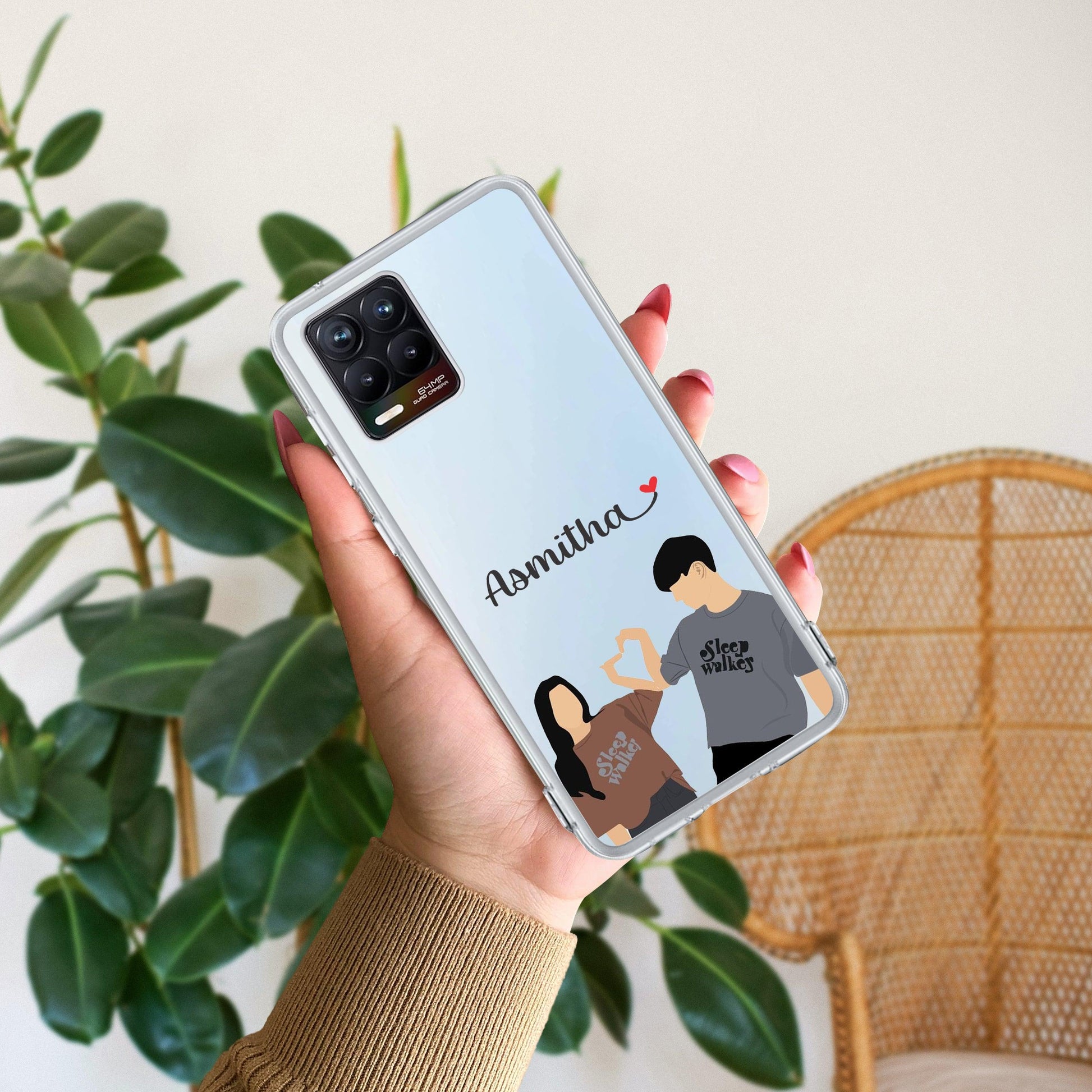 Dreamy Duo Customize Transparent Silicon Case For Realme/Narzo - ShopOnCliQ