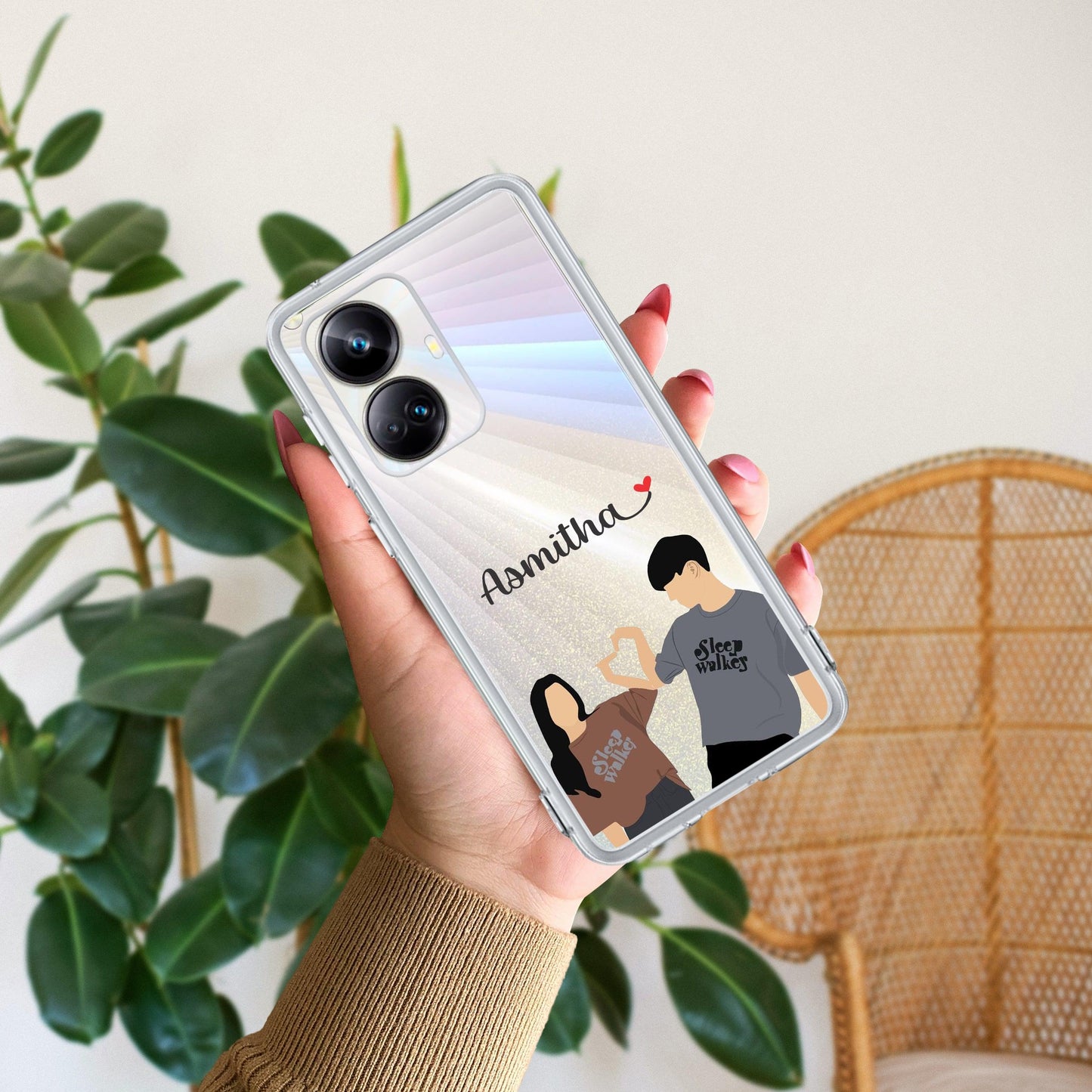 Dreamy Duo Customize Transparent Silicon Case For Realme/Narzo - ShopOnCliQ