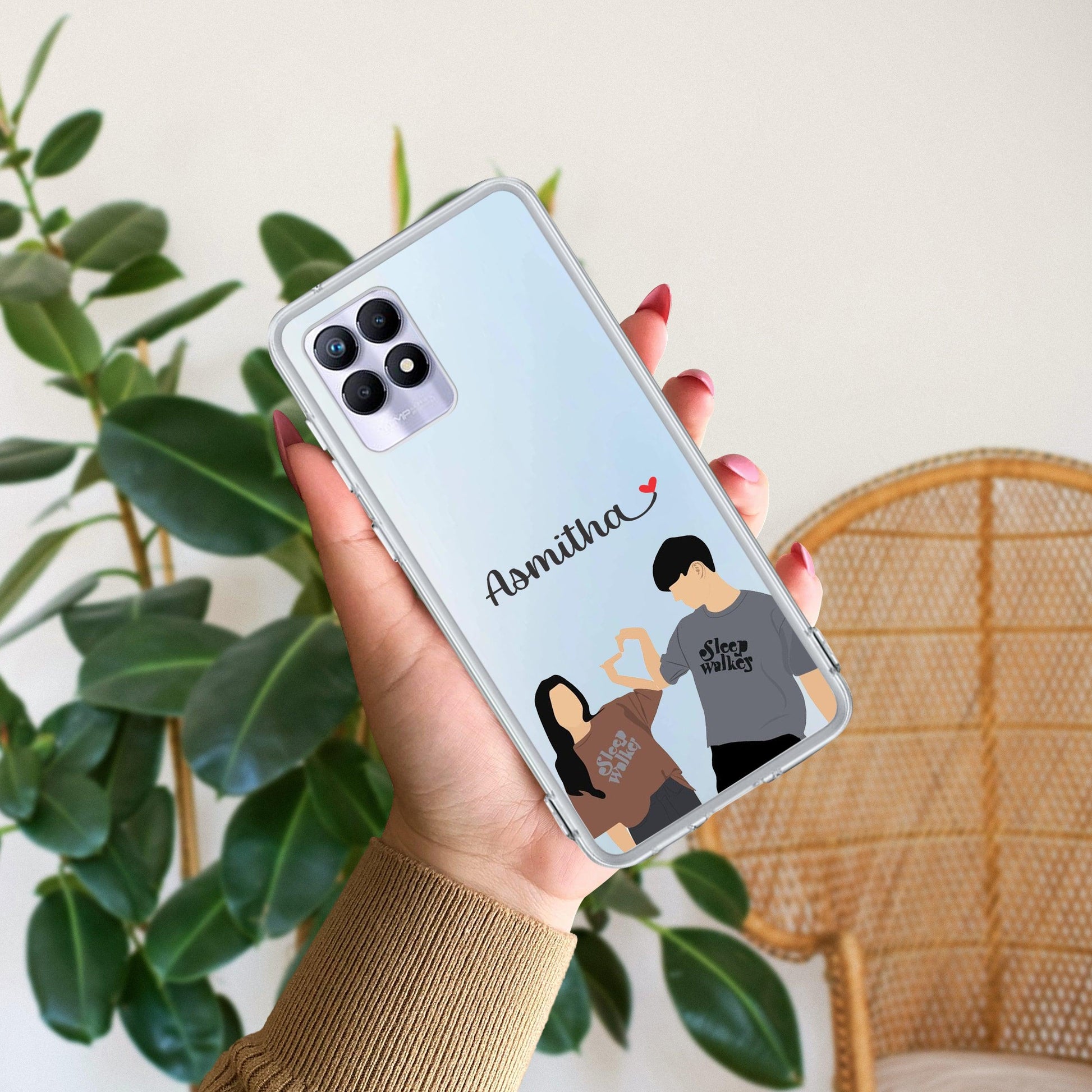 Dreamy Duo Customize Transparent Silicon Case For Realme/Narzo - ShopOnCliQ