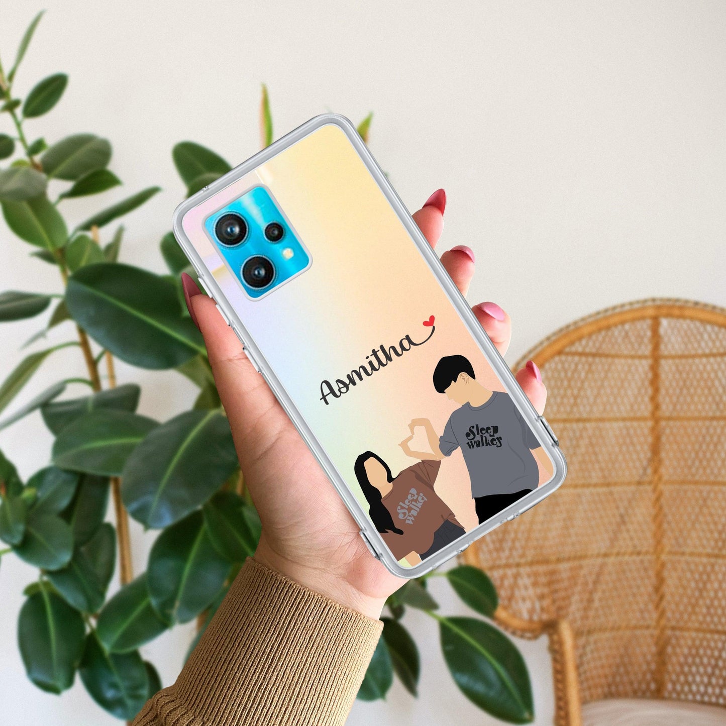 Dreamy Duo Customize Transparent Silicon Case For Realme/Narzo - ShopOnCliQ