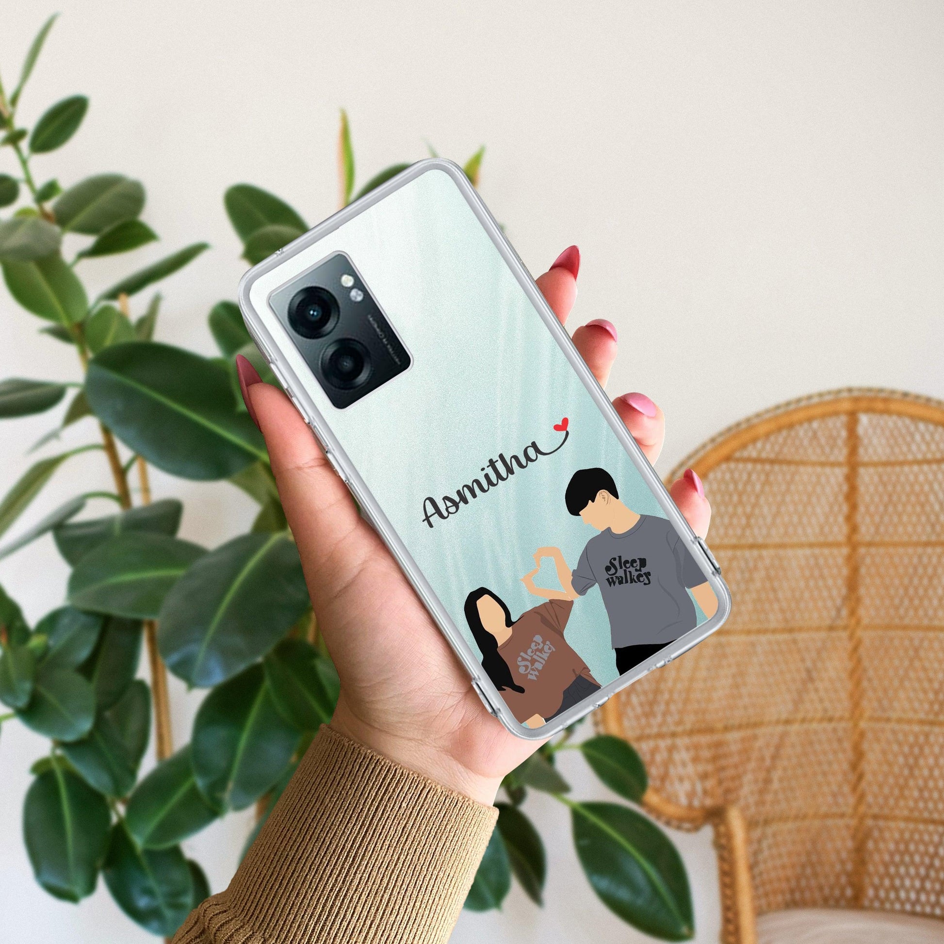 Dreamy Duo Customize Transparent Silicon Case For Realme/Narzo - ShopOnCliQ